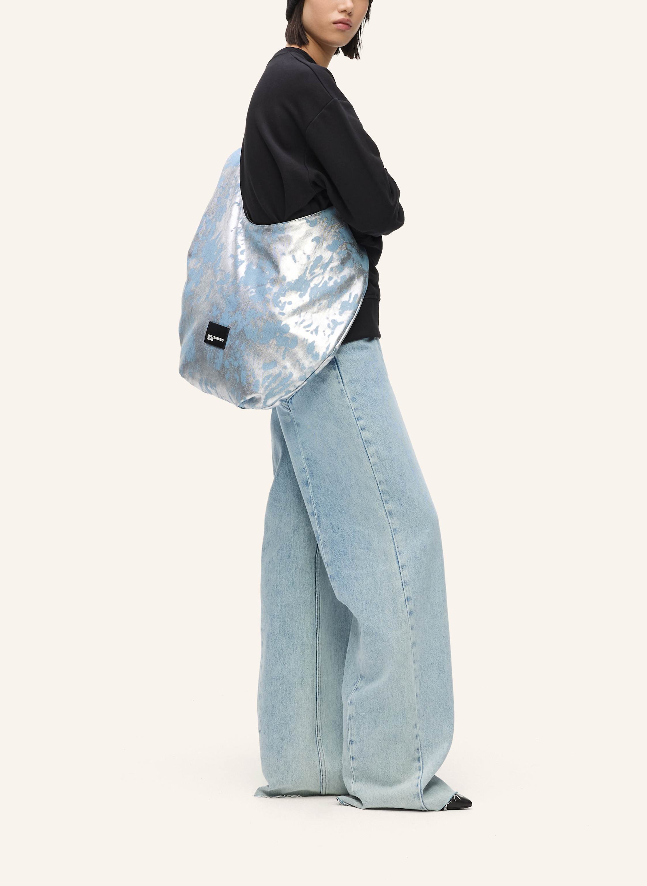 Thumbnail - Karl Lagerfeld Jeans Hobo-Bag silber