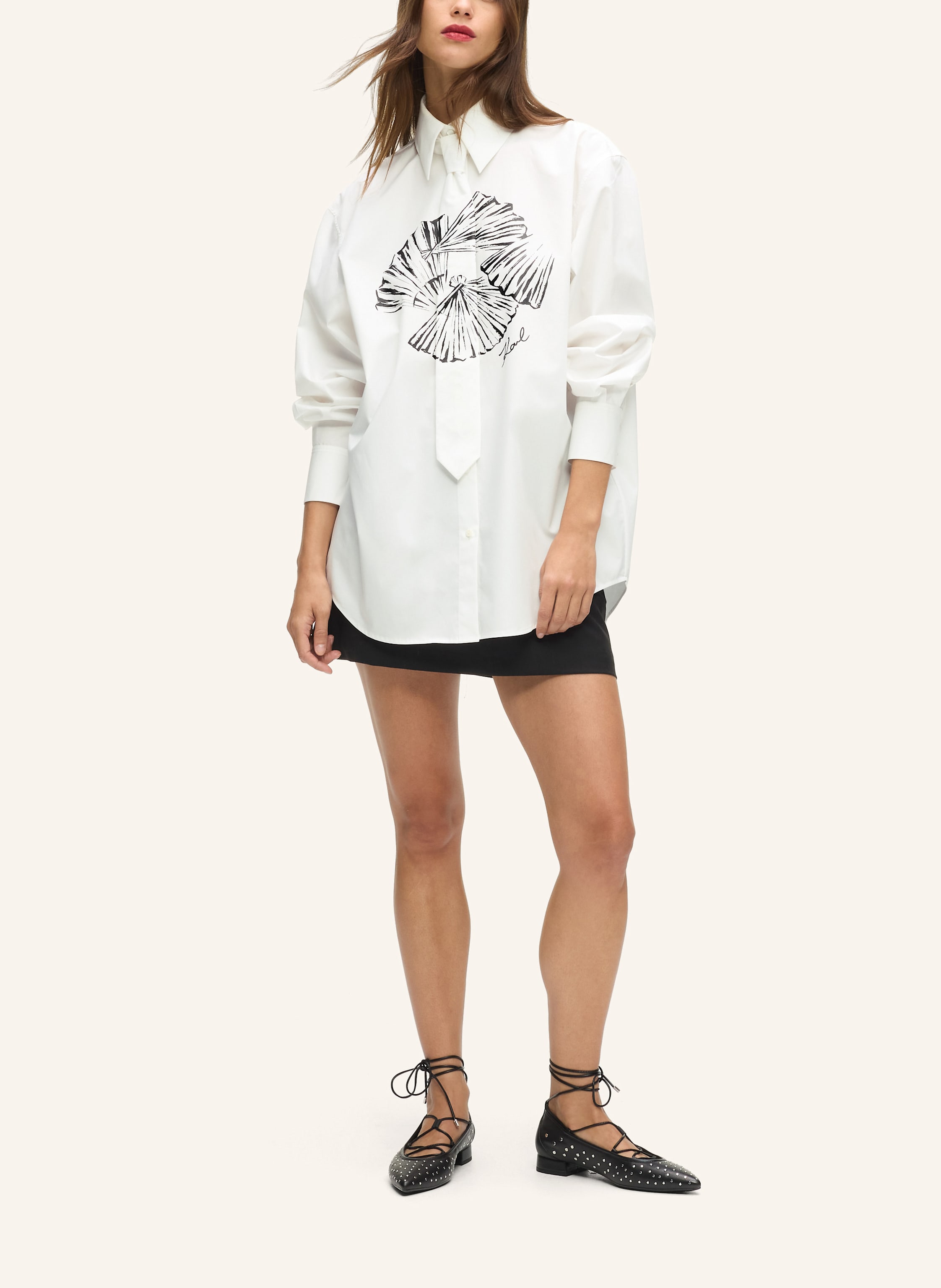 Thumbnail - Karl Lagerfeld Bluse weiss