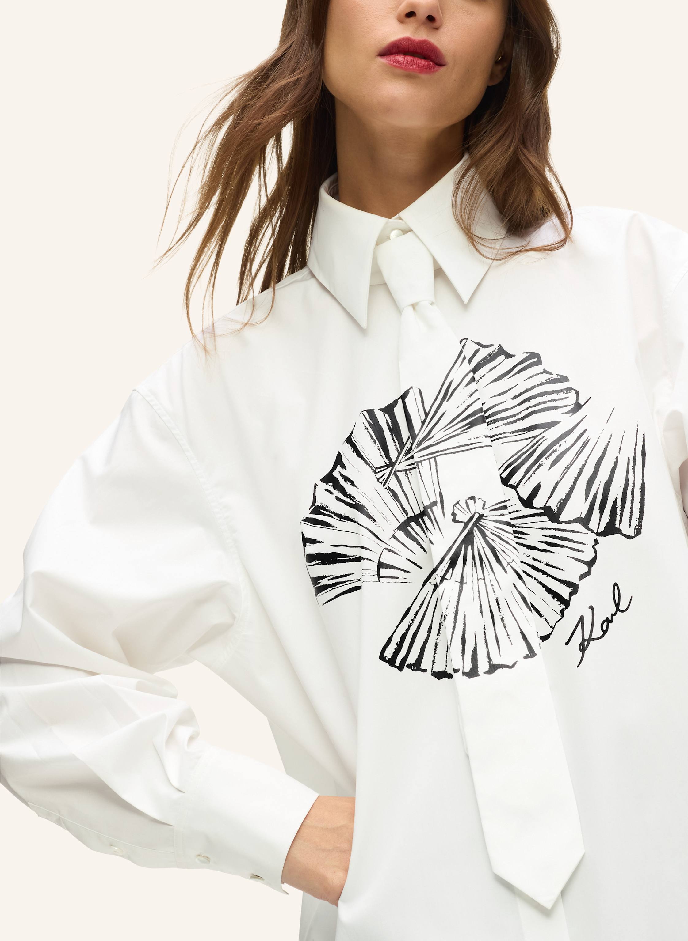 Thumbnail - Karl Lagerfeld Bluse weiss