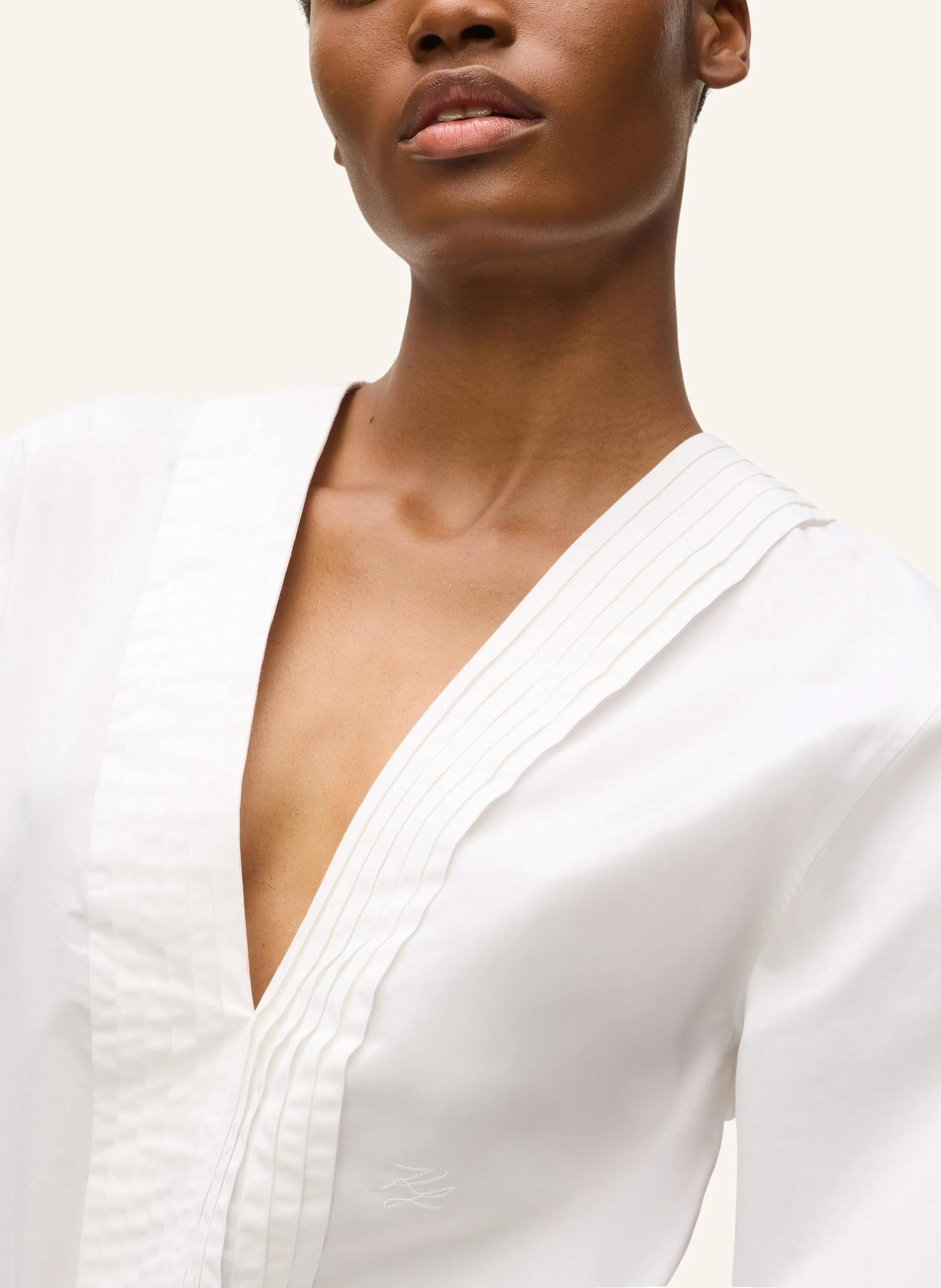 Thumbnail - Karl Lagerfeld Bluse Kl Studio weiss