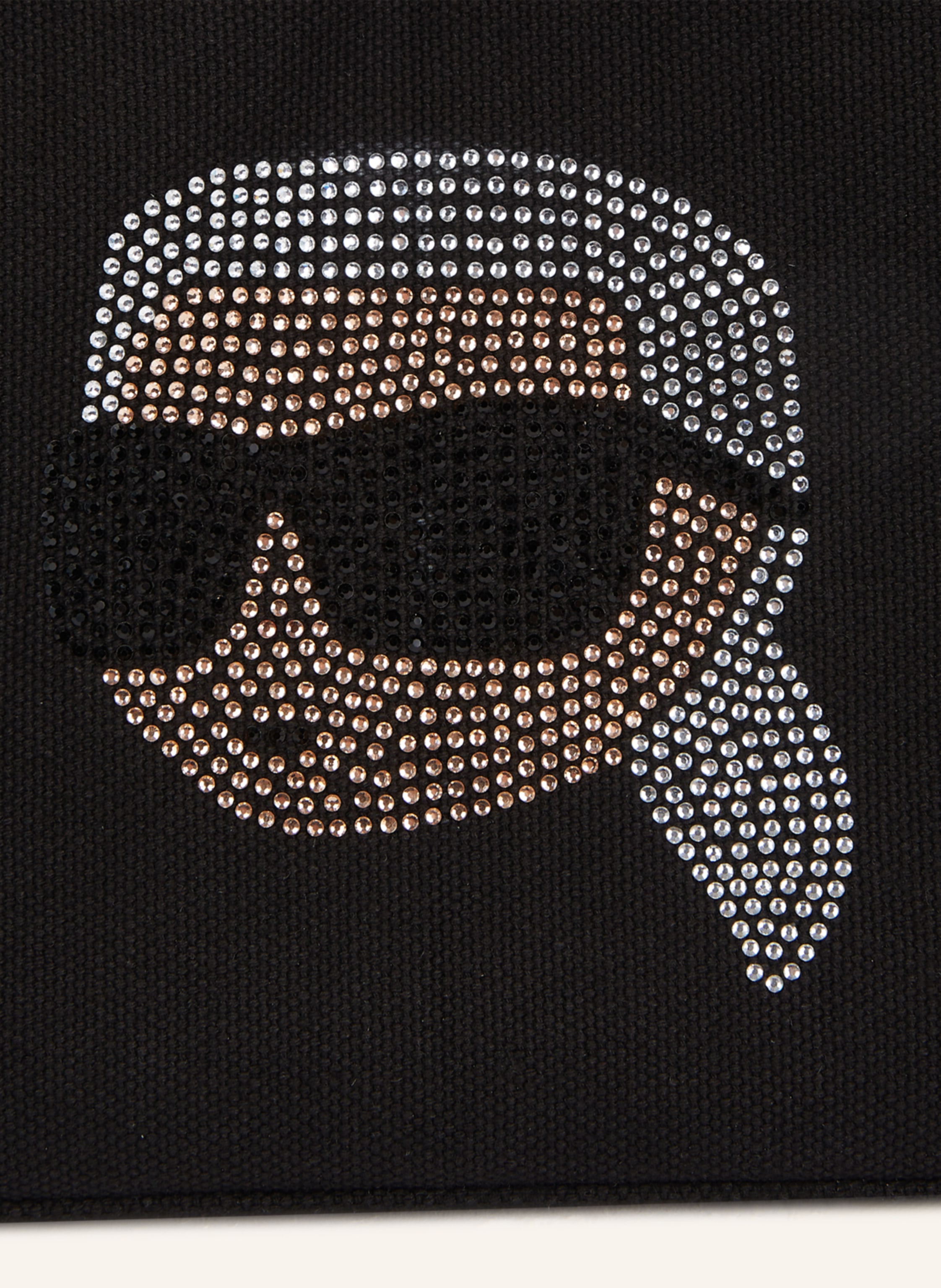 Thumbnail - Karl Lagerfeld Ikon Karl-Shopper Mit Strass schwarz