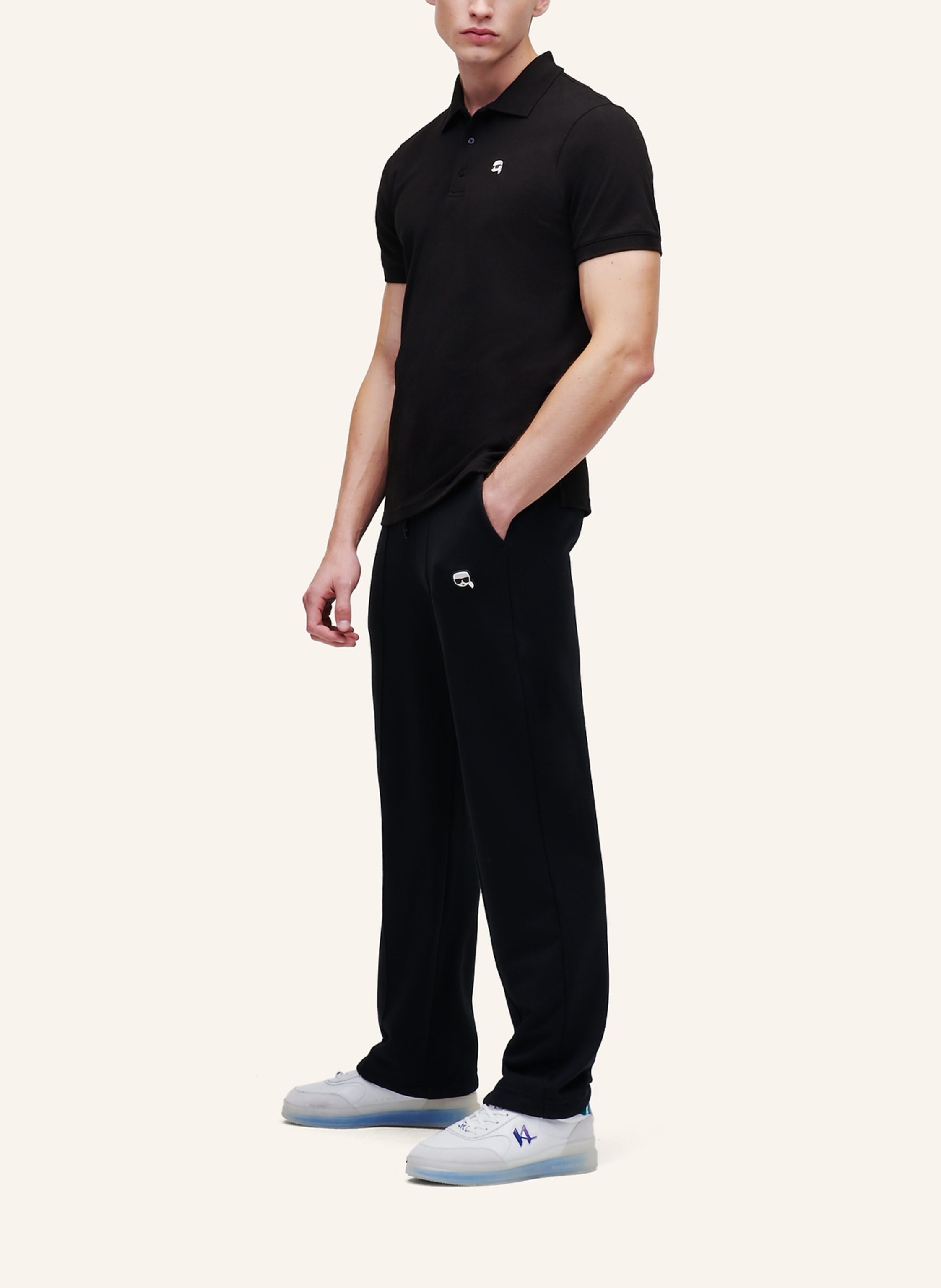 Thumbnail - Karl Lagerfeld Poloshirt schwarz
