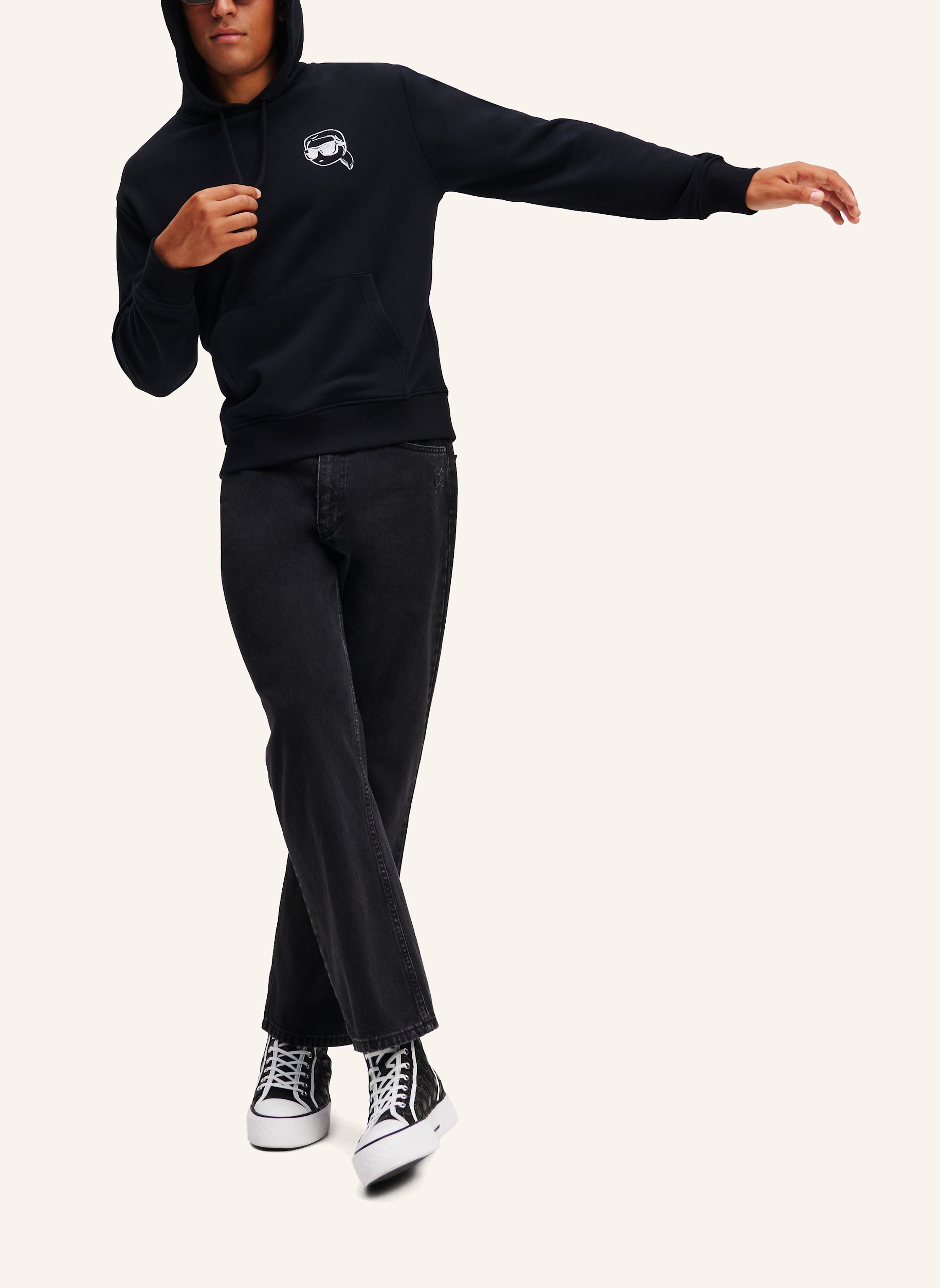 Thumbnail - Karl Lagerfeld Hoodie schwarz