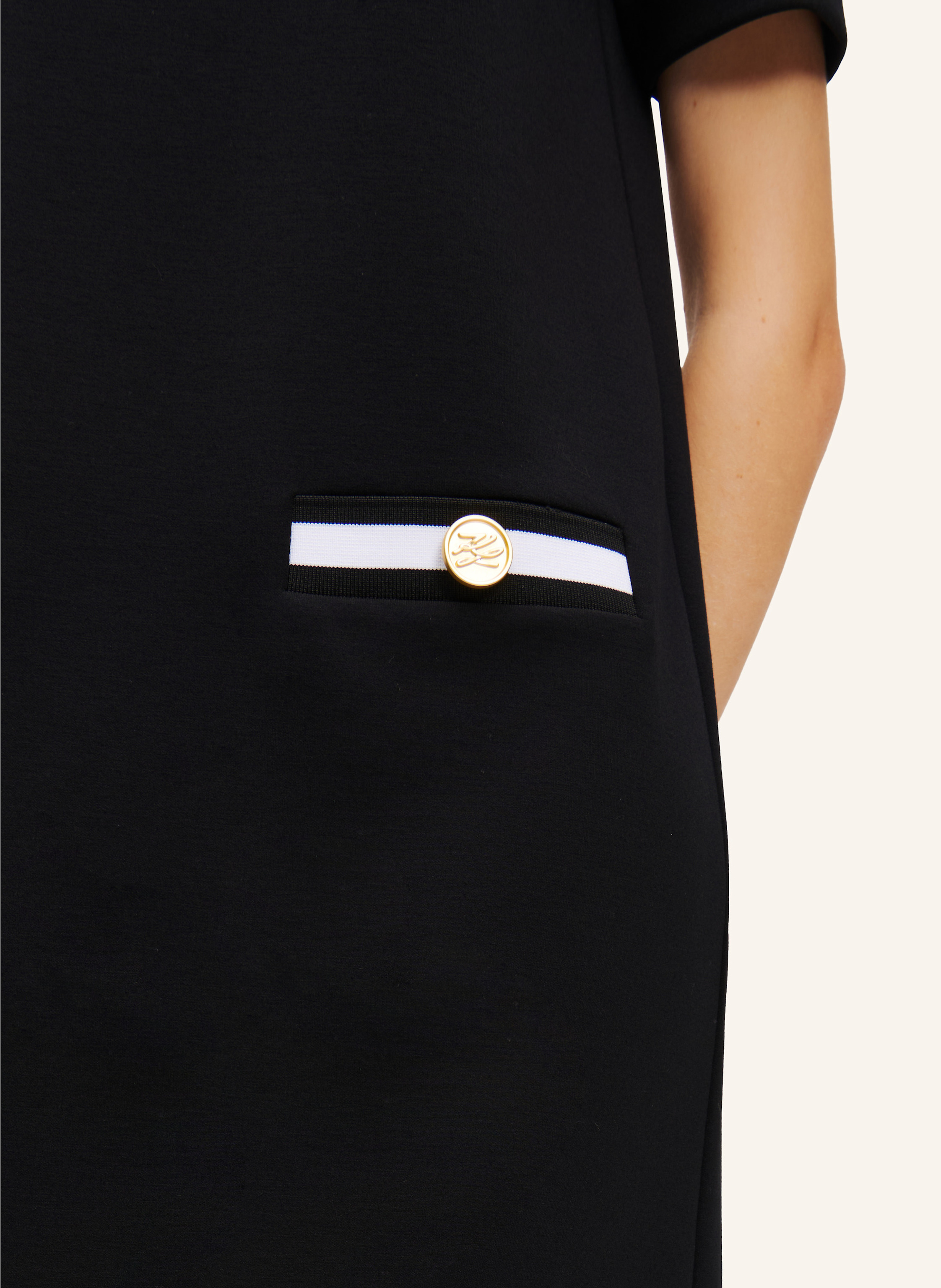 Thumbnail - Karl Lagerfeld Karl Essential T-Shirt-Kleid weiss