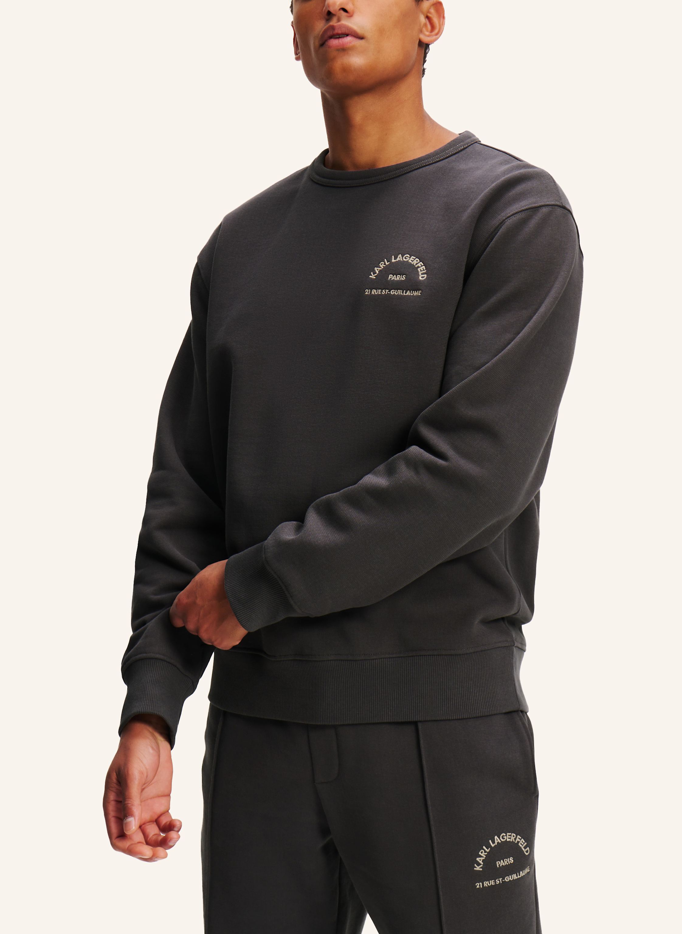 Thumbnail - Karl Lagerfeld Rue St-Guillaume Sweatshirt grau