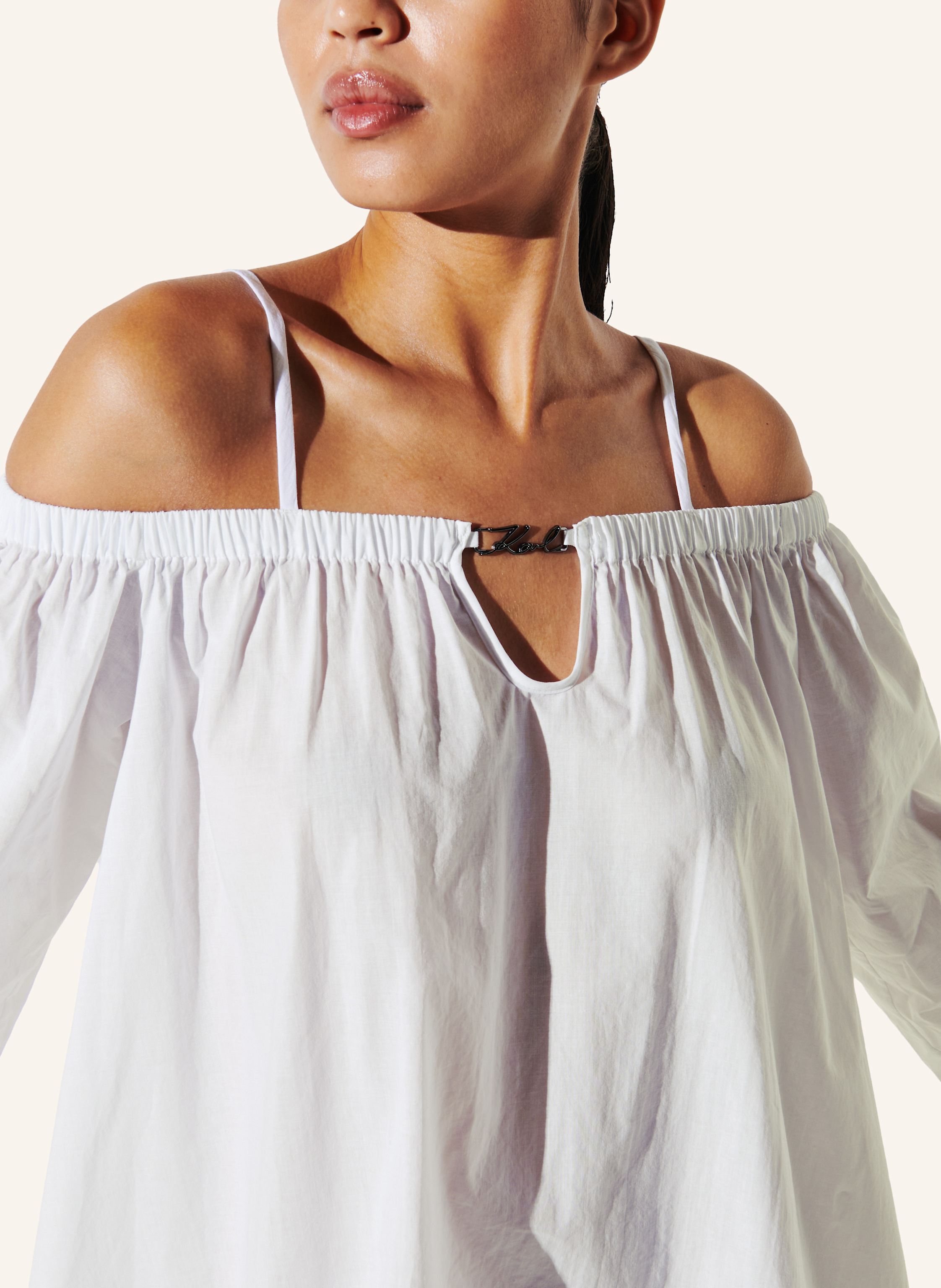 Thumbnail - Karl Lagerfeld Strandkleid weiss