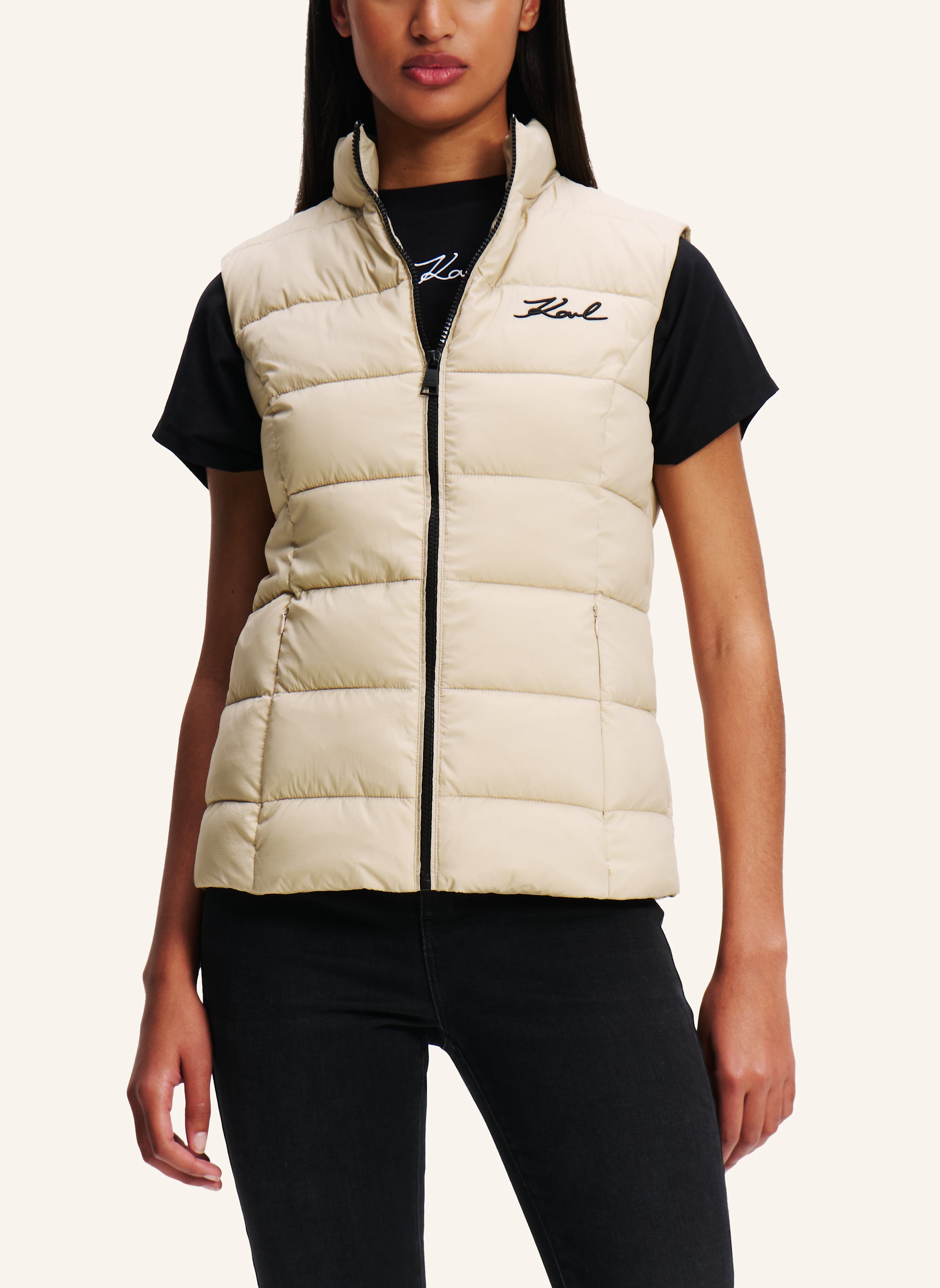 Thumbnail - Karl Lagerfeld Weste beige