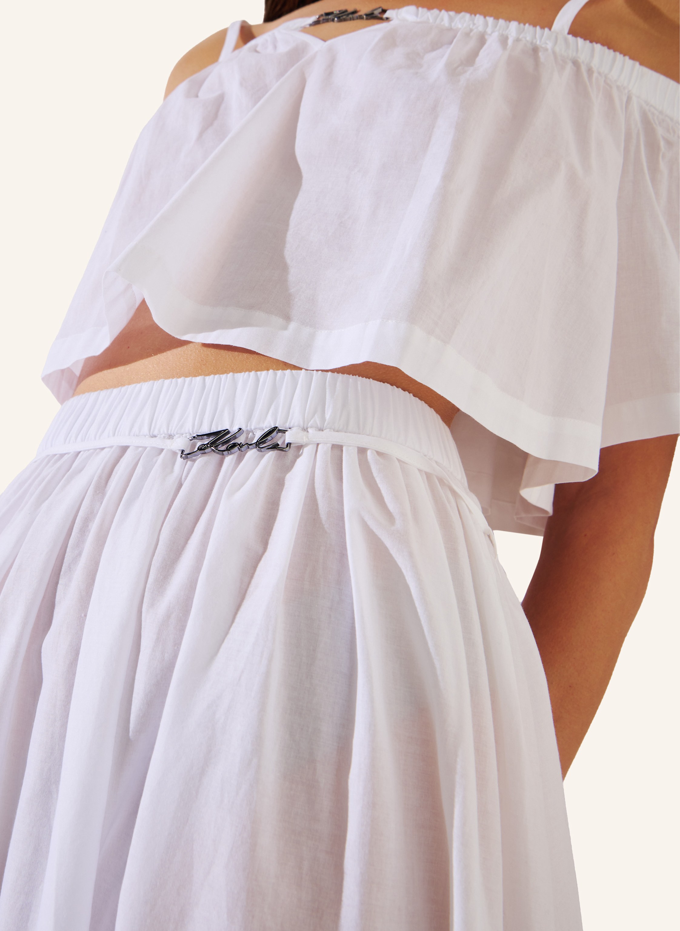 Thumbnail - Karl Lagerfeld Maxirock weiss