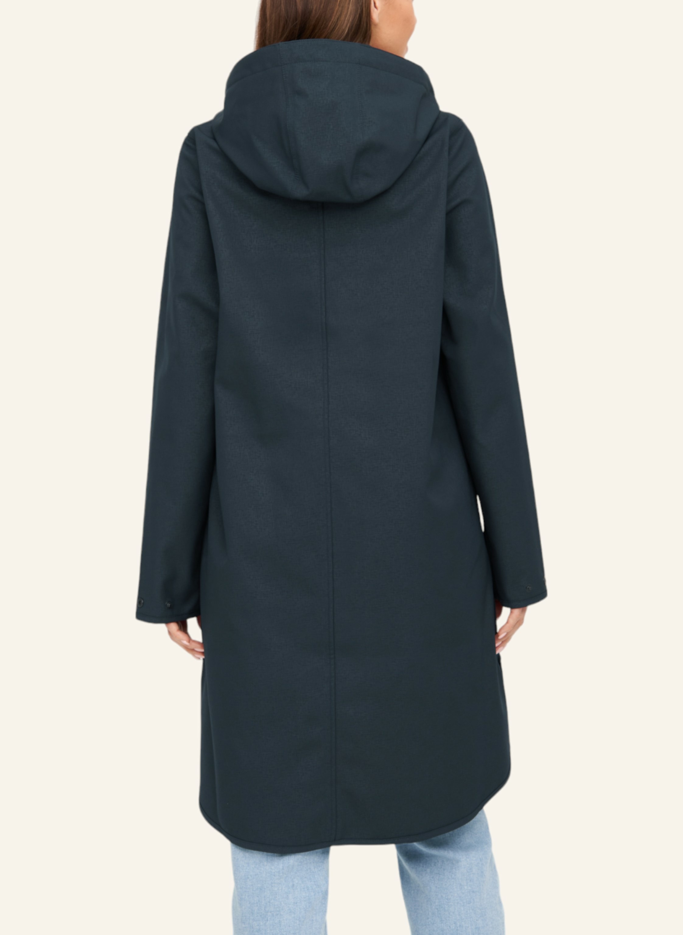 Thumbnail - Ilse Jacobsen Regenmantel Mit Abnehmbarer Kapuze blau