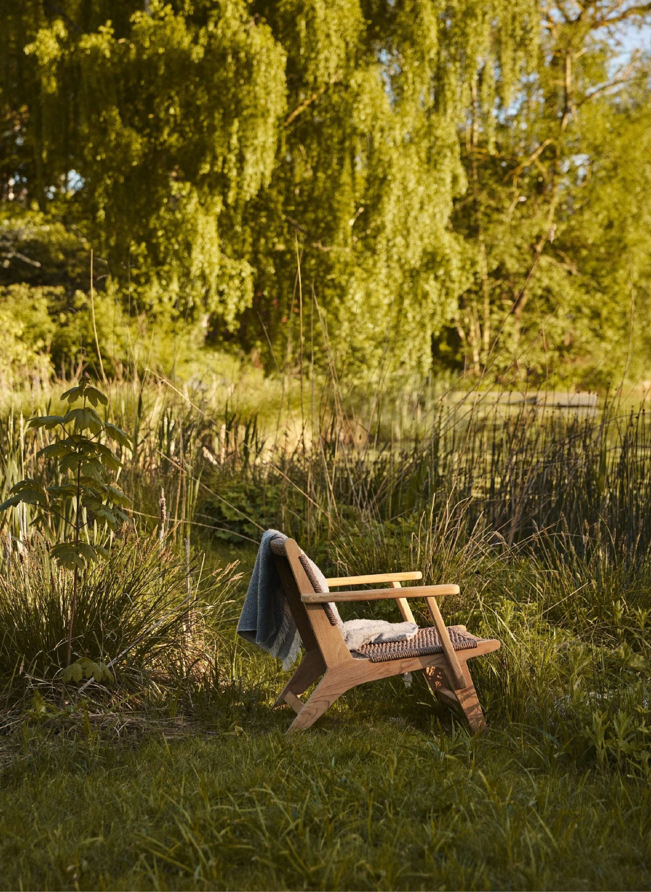 Thumbnail - Cinas Garten Lounge Hocker Eya braun