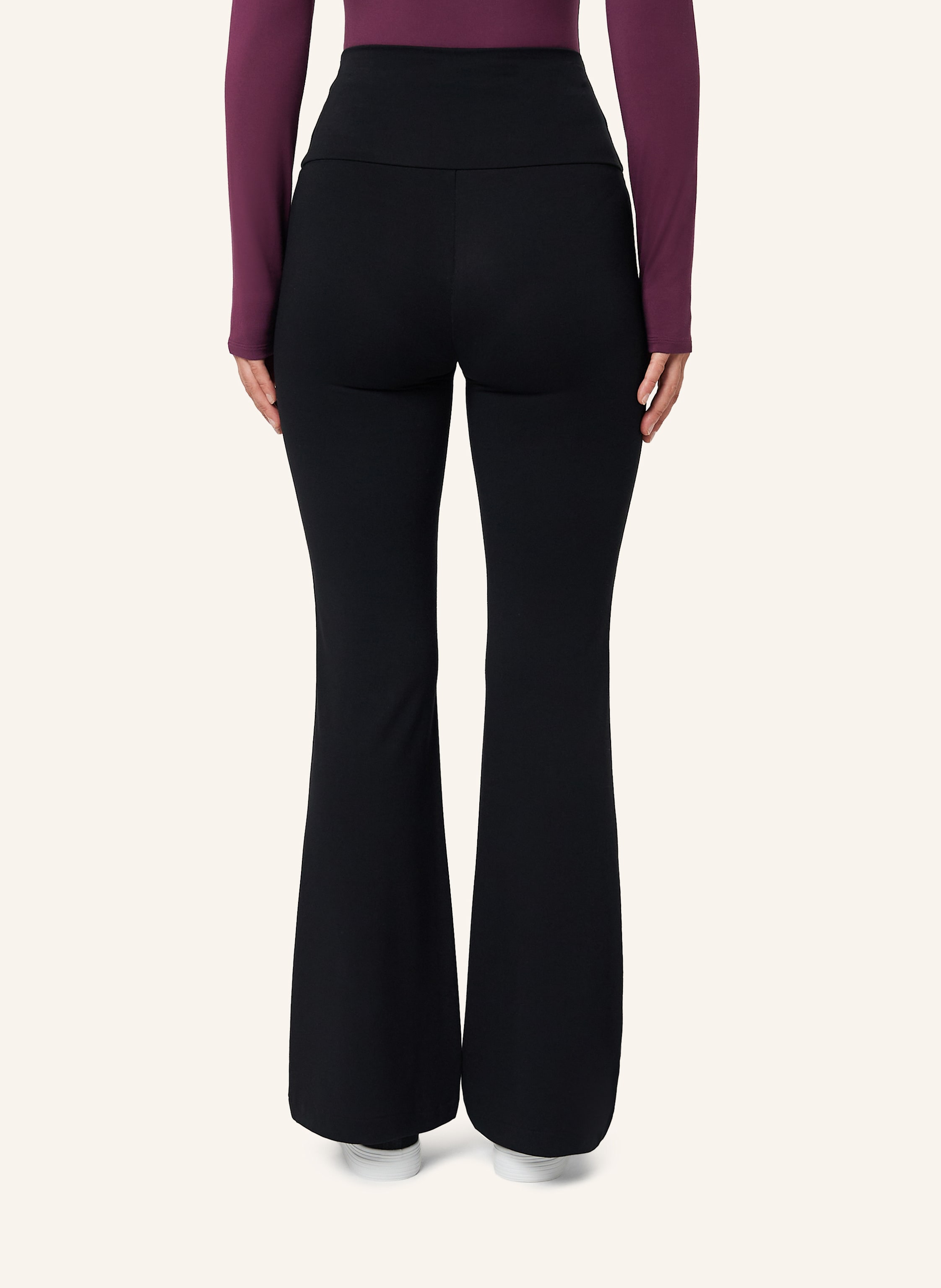 Thumbnail - Les Lunes Lange Bootcut-Hose Belle Warm Flared Leggings Thermo schwarz