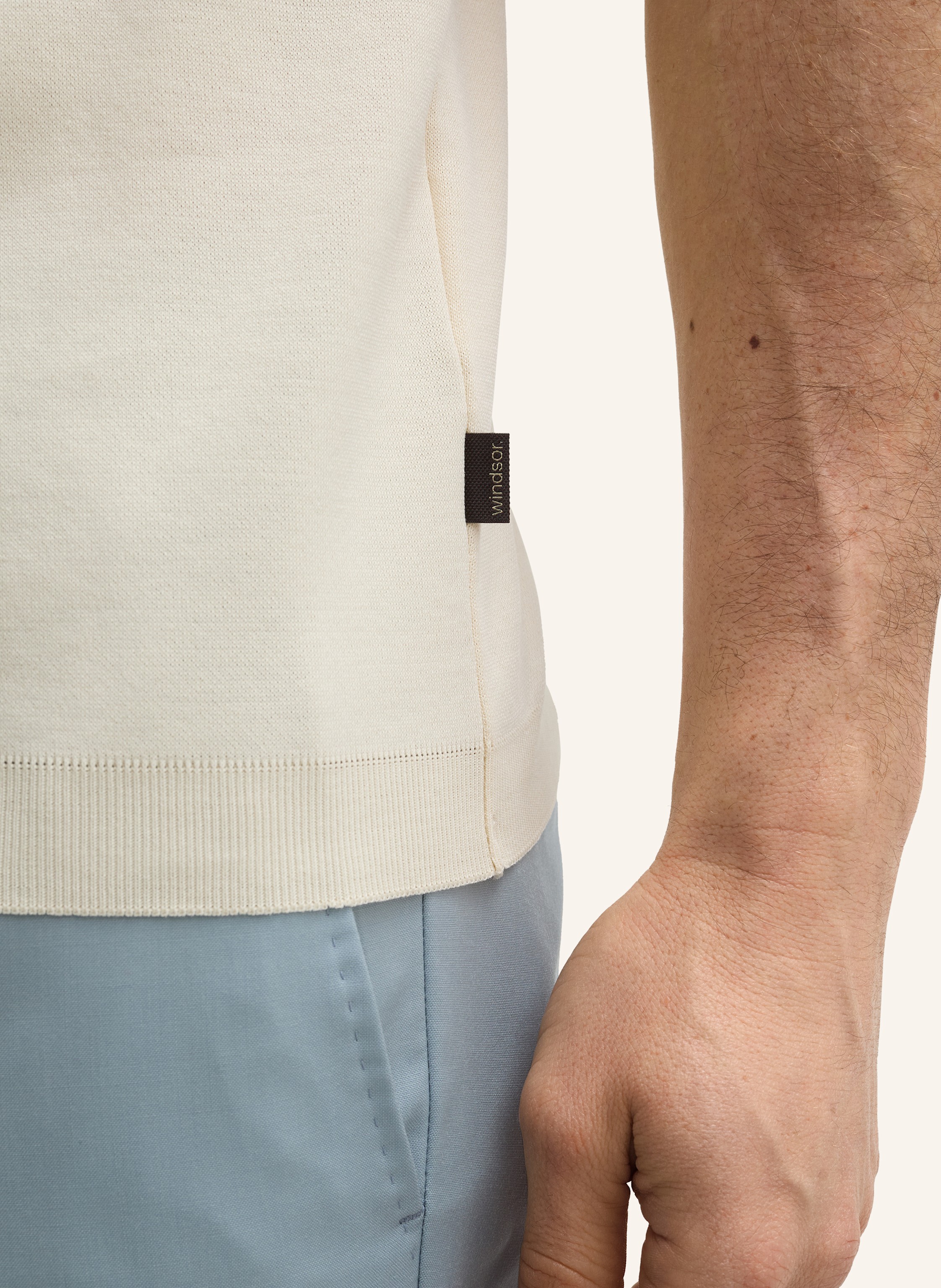 Thumbnail - Windsor. Poloshirt beige