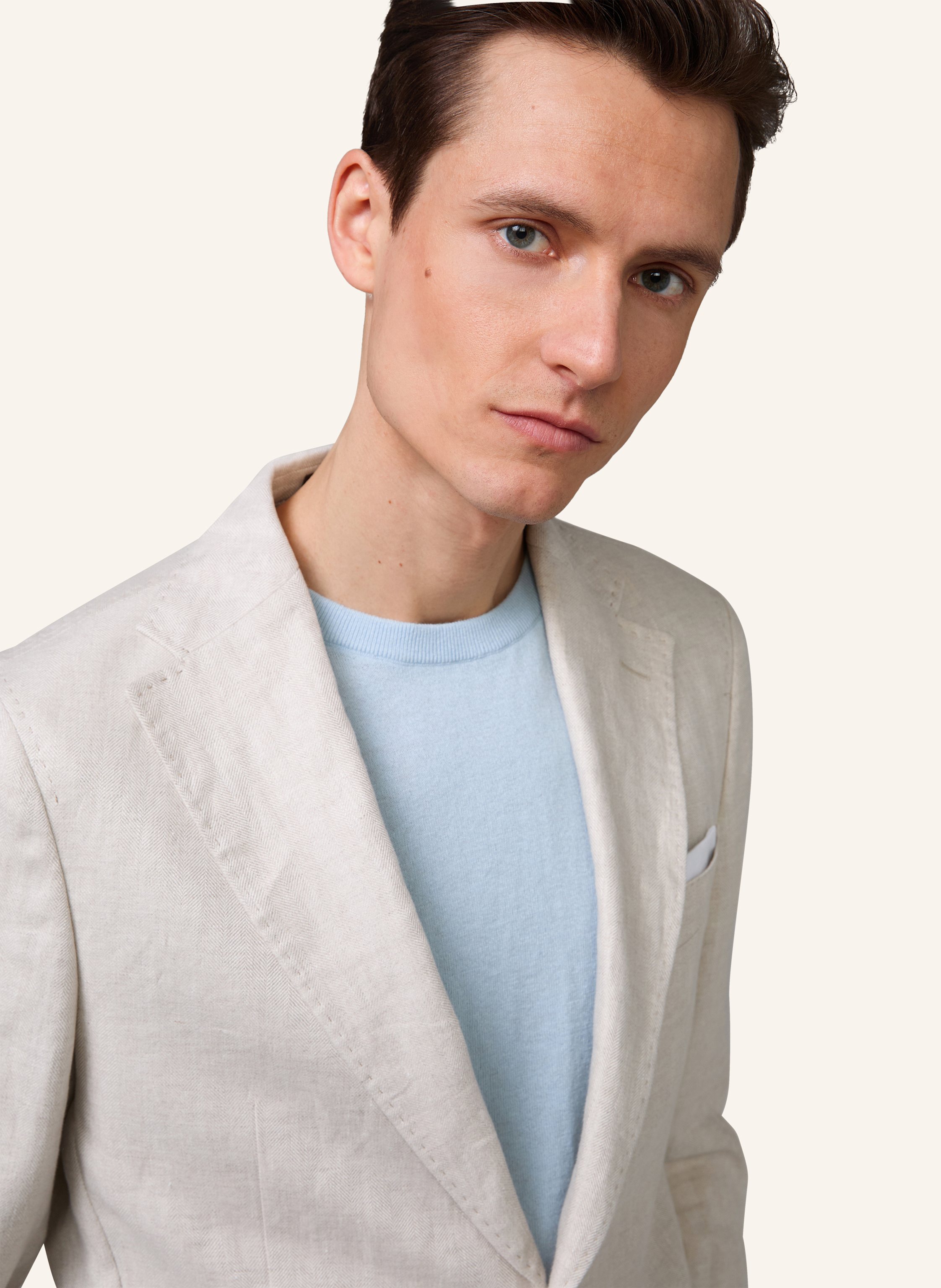 Thumbnail - Windsor. Sakko Shaped Fit beige