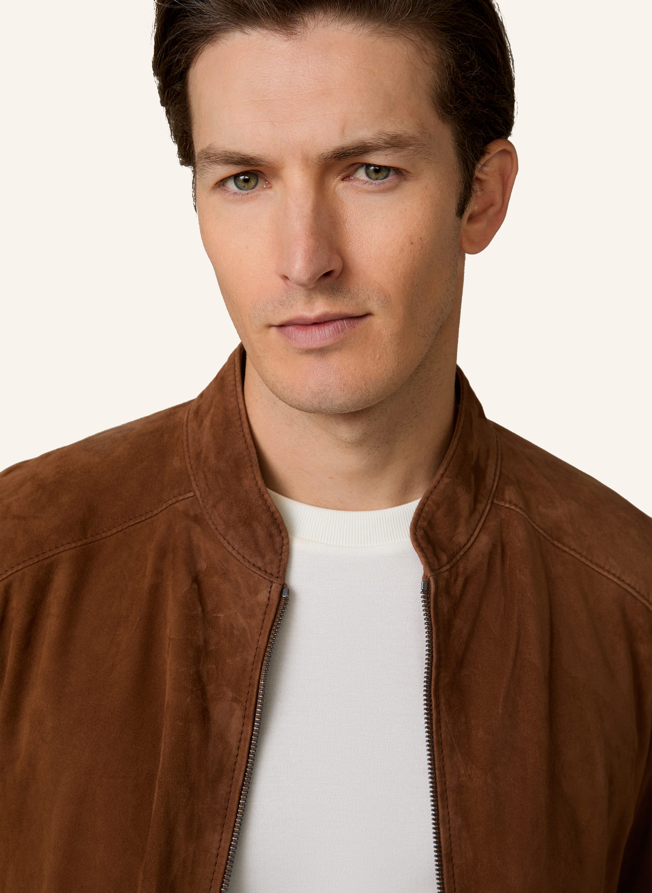 Thumbnail - Windsor. Lederblouson braun