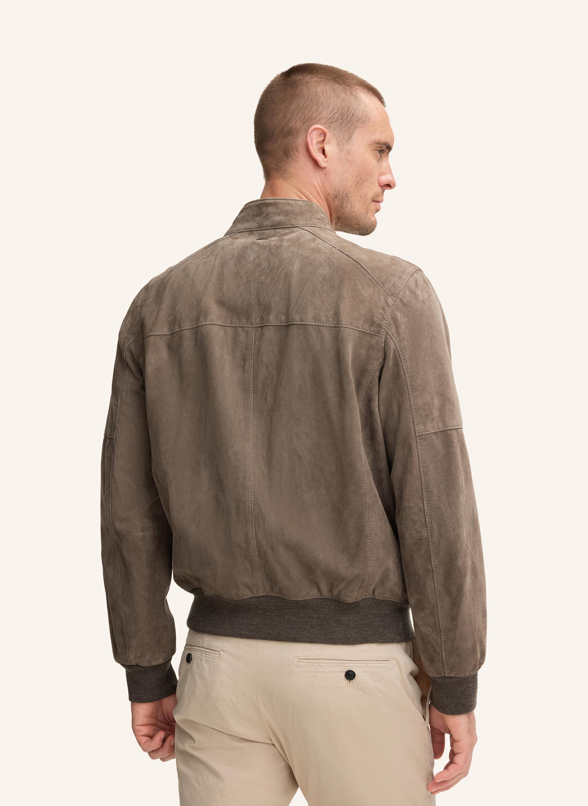 Thumbnail - Windsor. Lederblouson grau