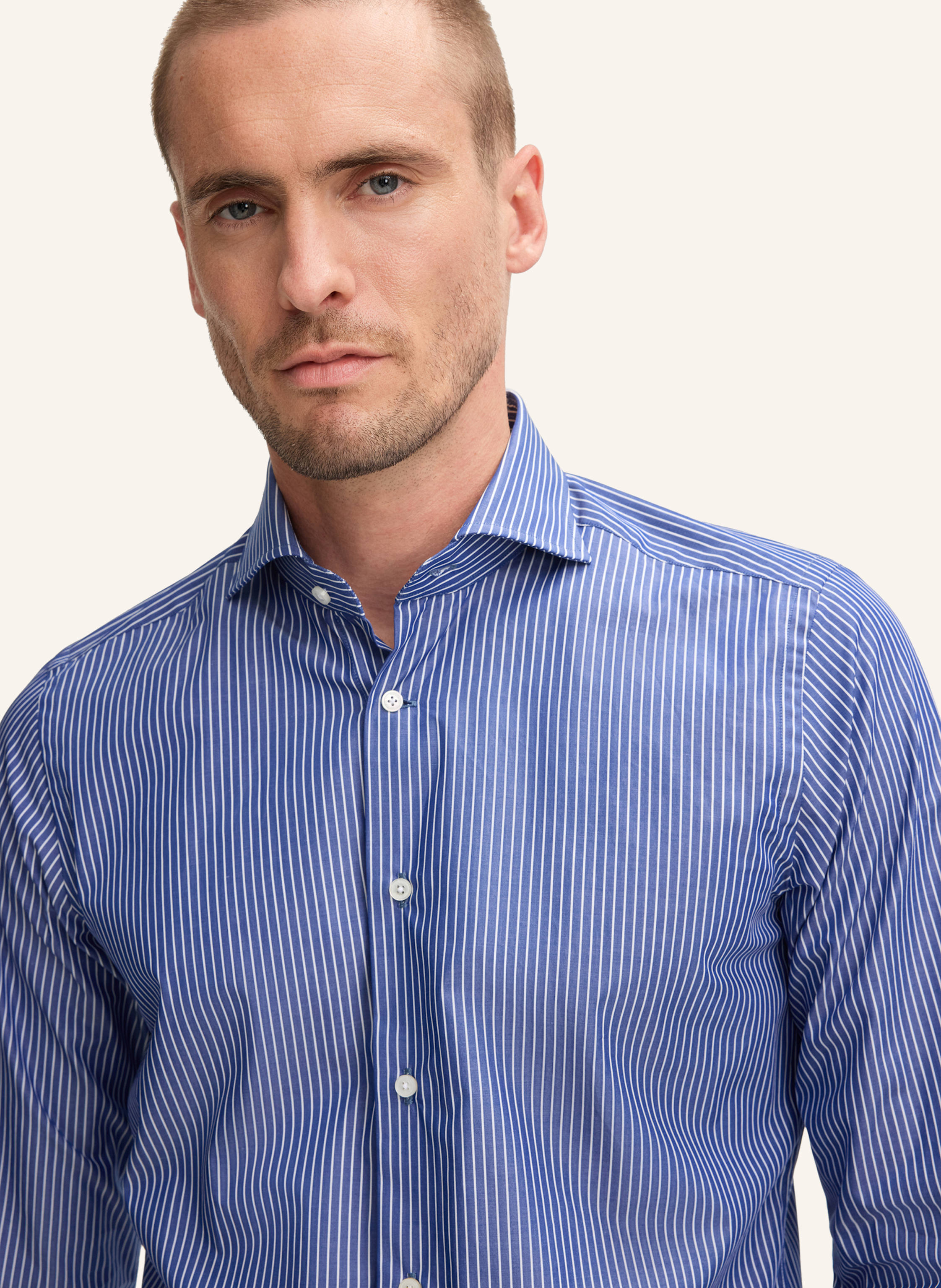 Thumbnail - Windsor. Hemd blau