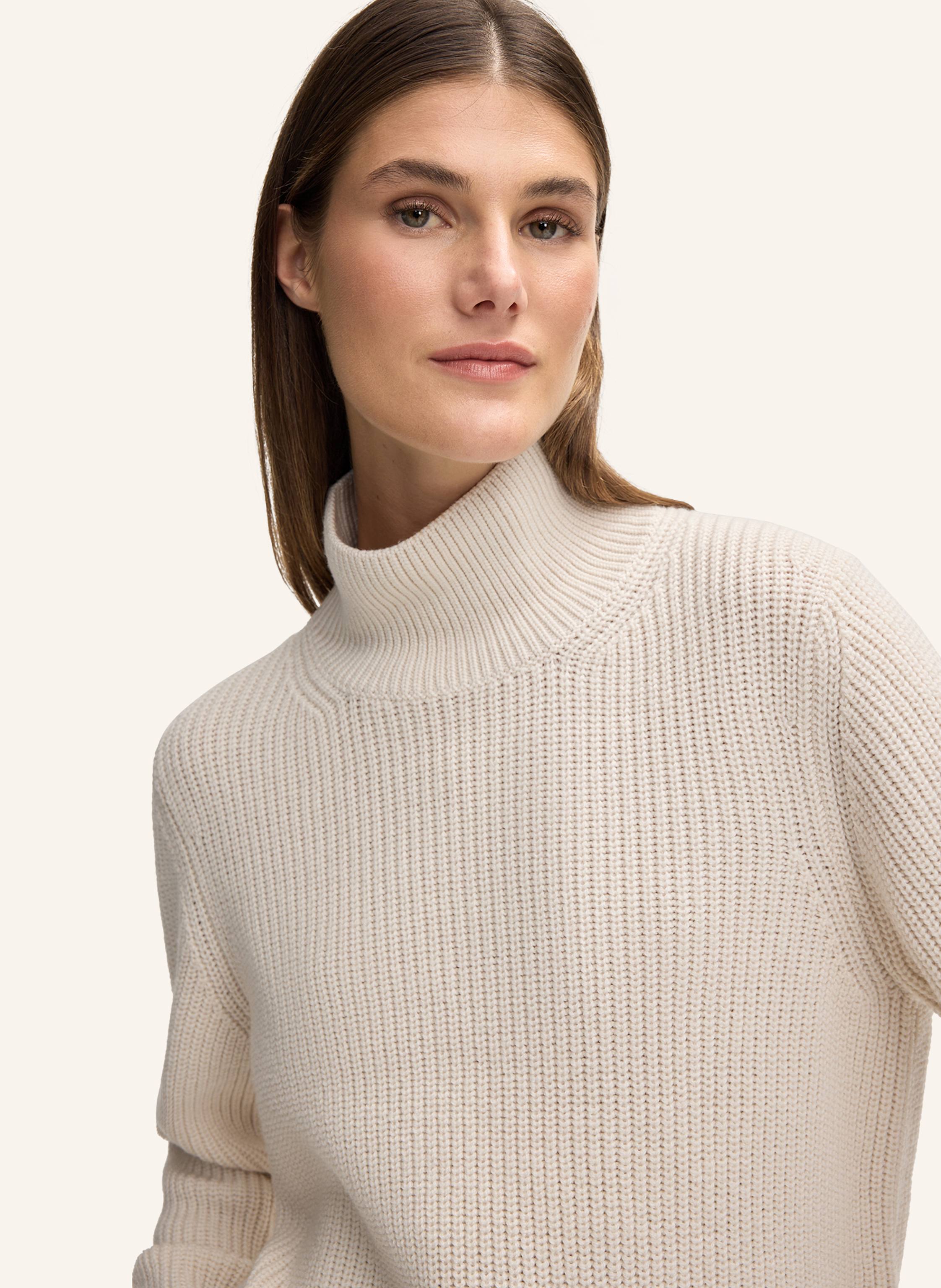 Thumbnail - Windsor. Pullover Aus Merinowolle beige