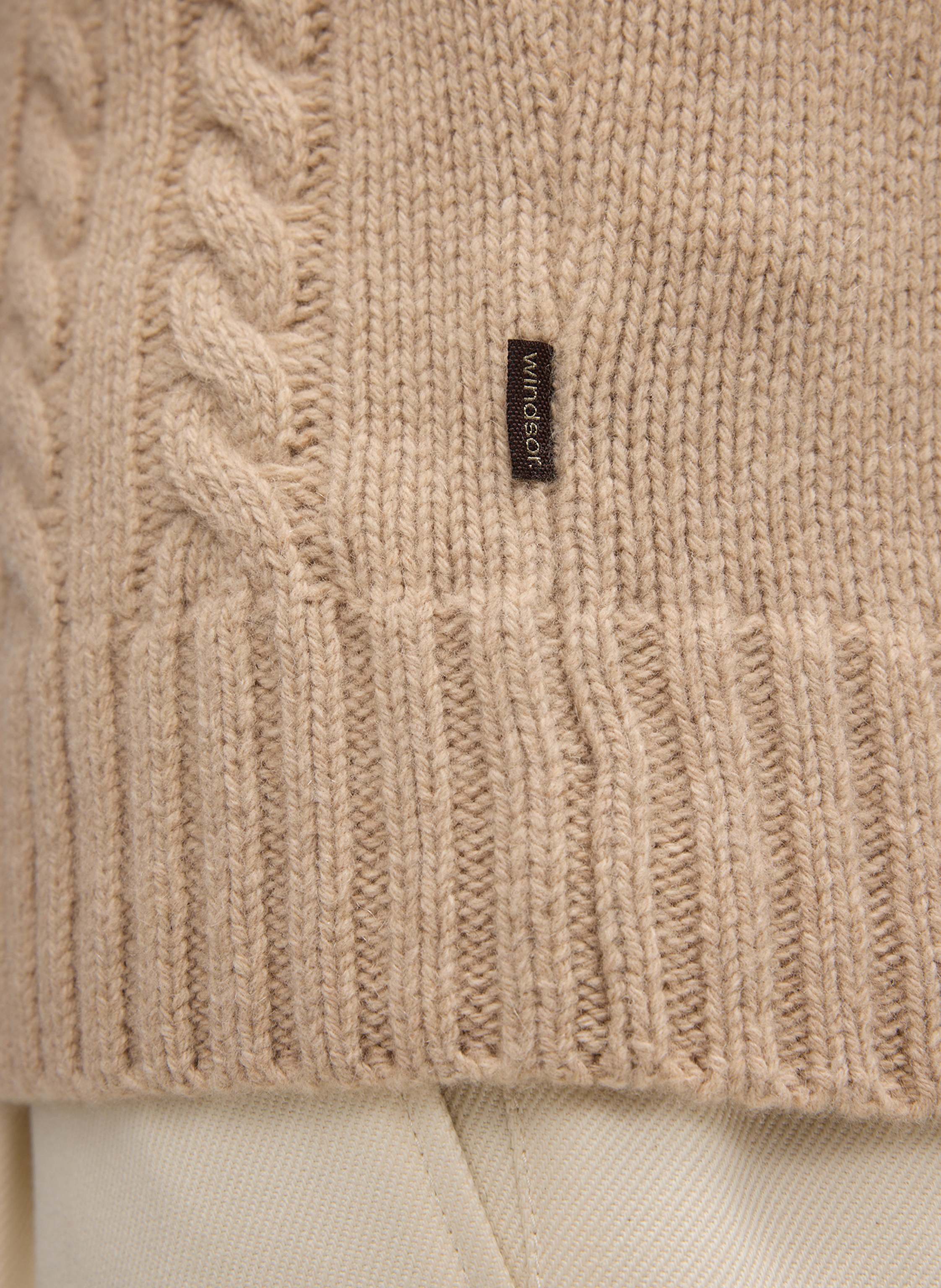 Thumbnail - Windsor. Strickpullover beige
