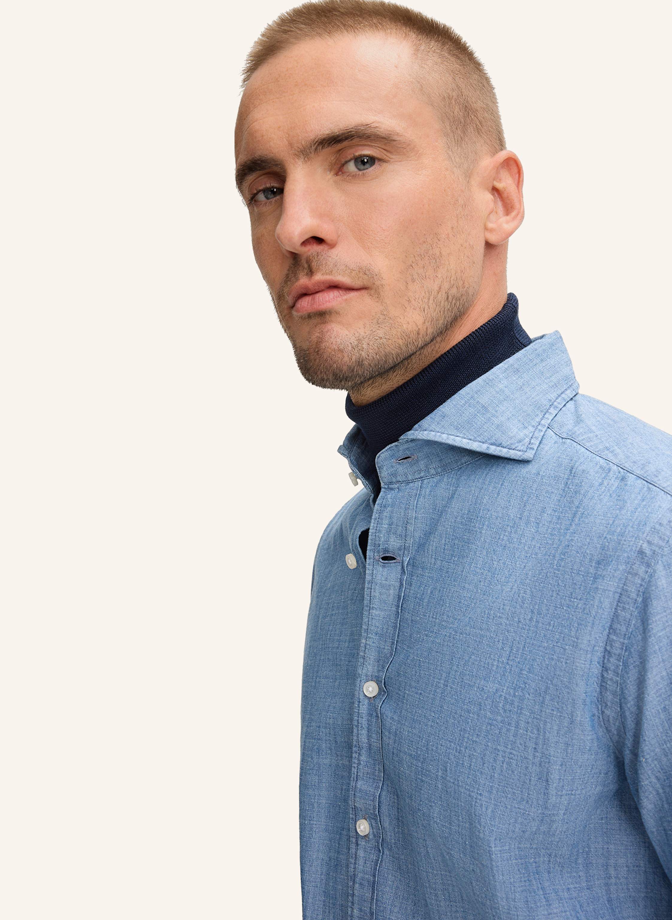 Thumbnail - Windsor. Hemd blau