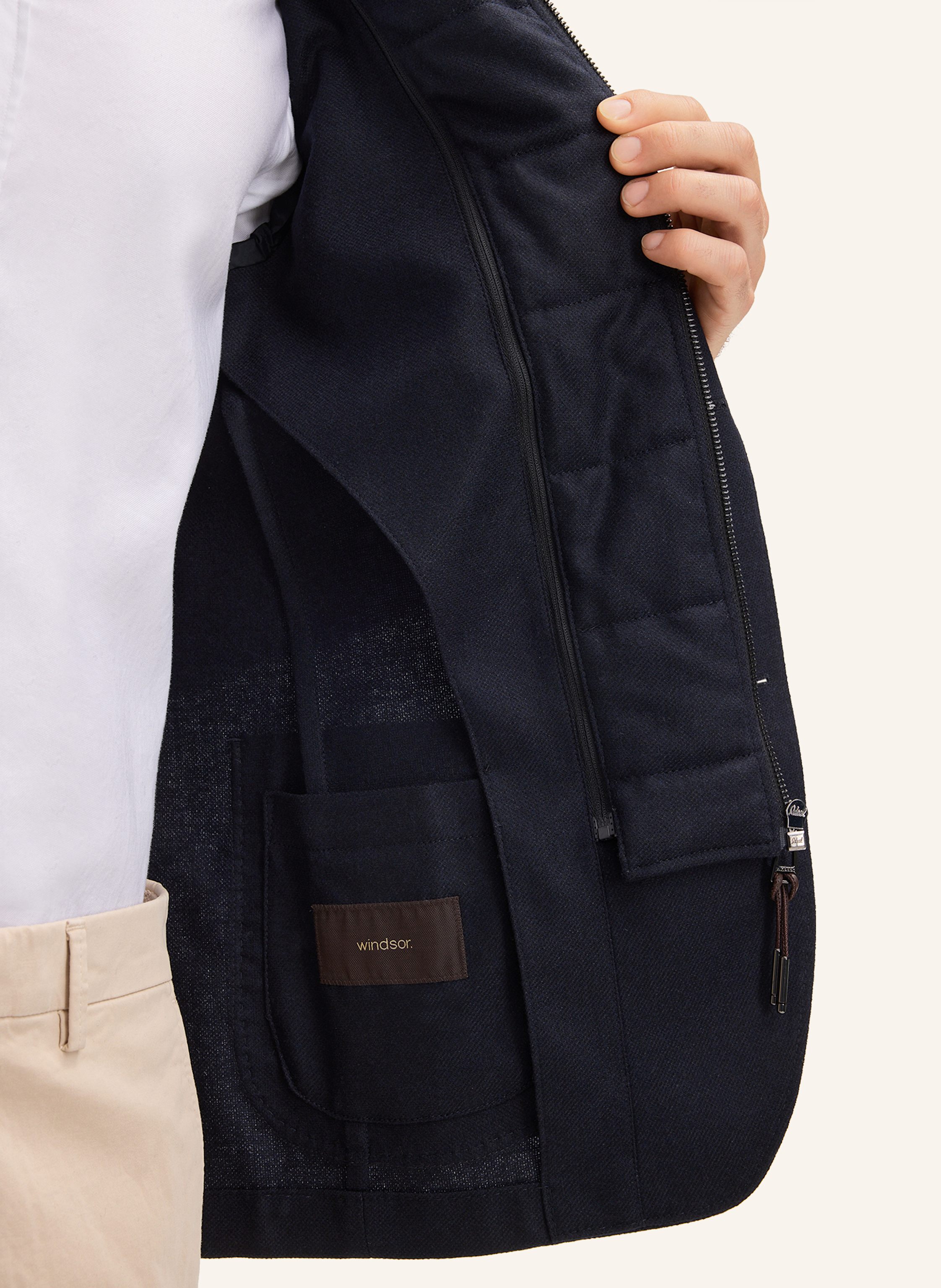 Thumbnail - Windsor. Sakko Trient Shaped Fit Mit Herausnehmbarer Blende blau