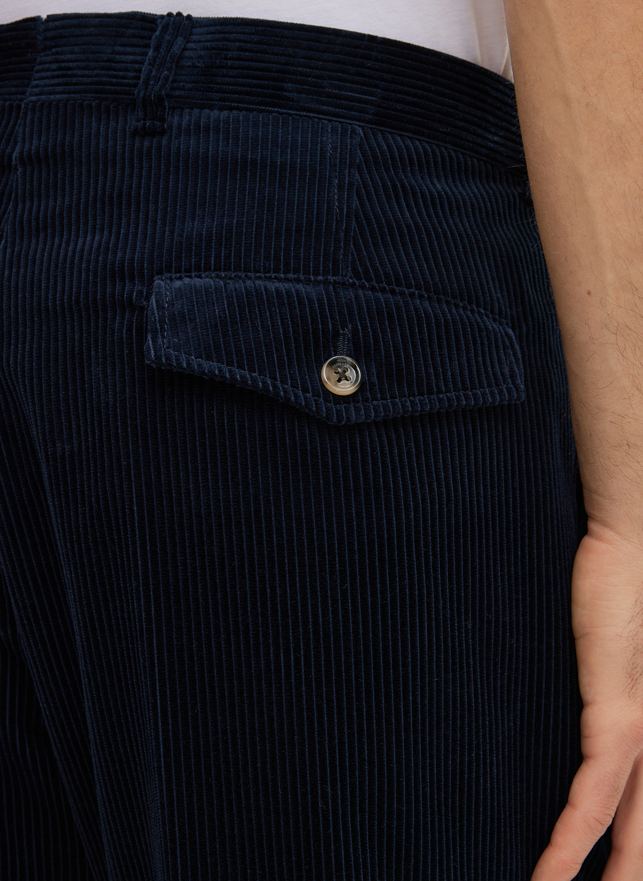 Thumbnail - Windsor. Bundfaltenhose Shaped Fit blau