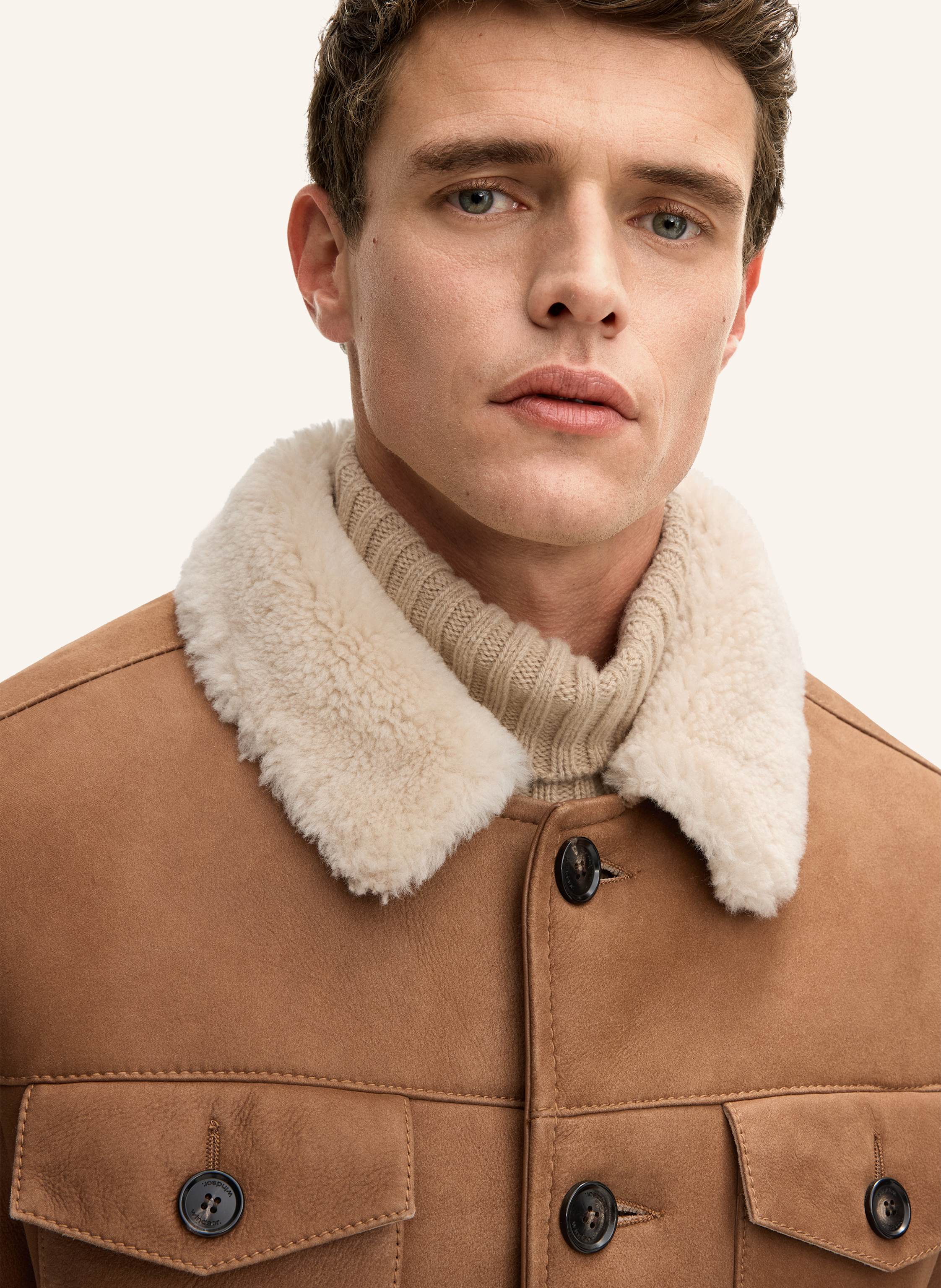 Thumbnail - Windsor. Lederjacke braun