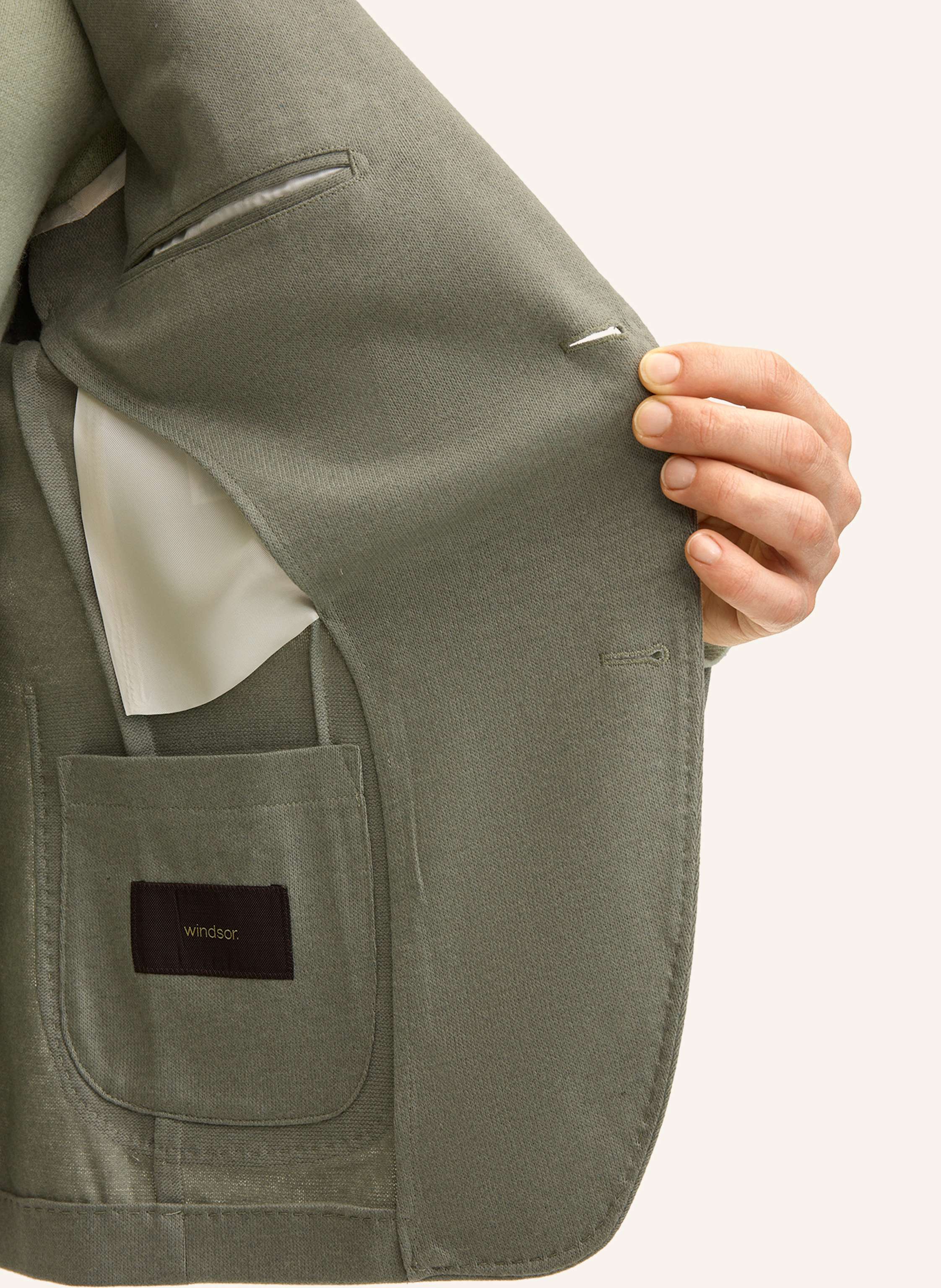 Thumbnail - Windsor. Sakko Shaped Fit gruen