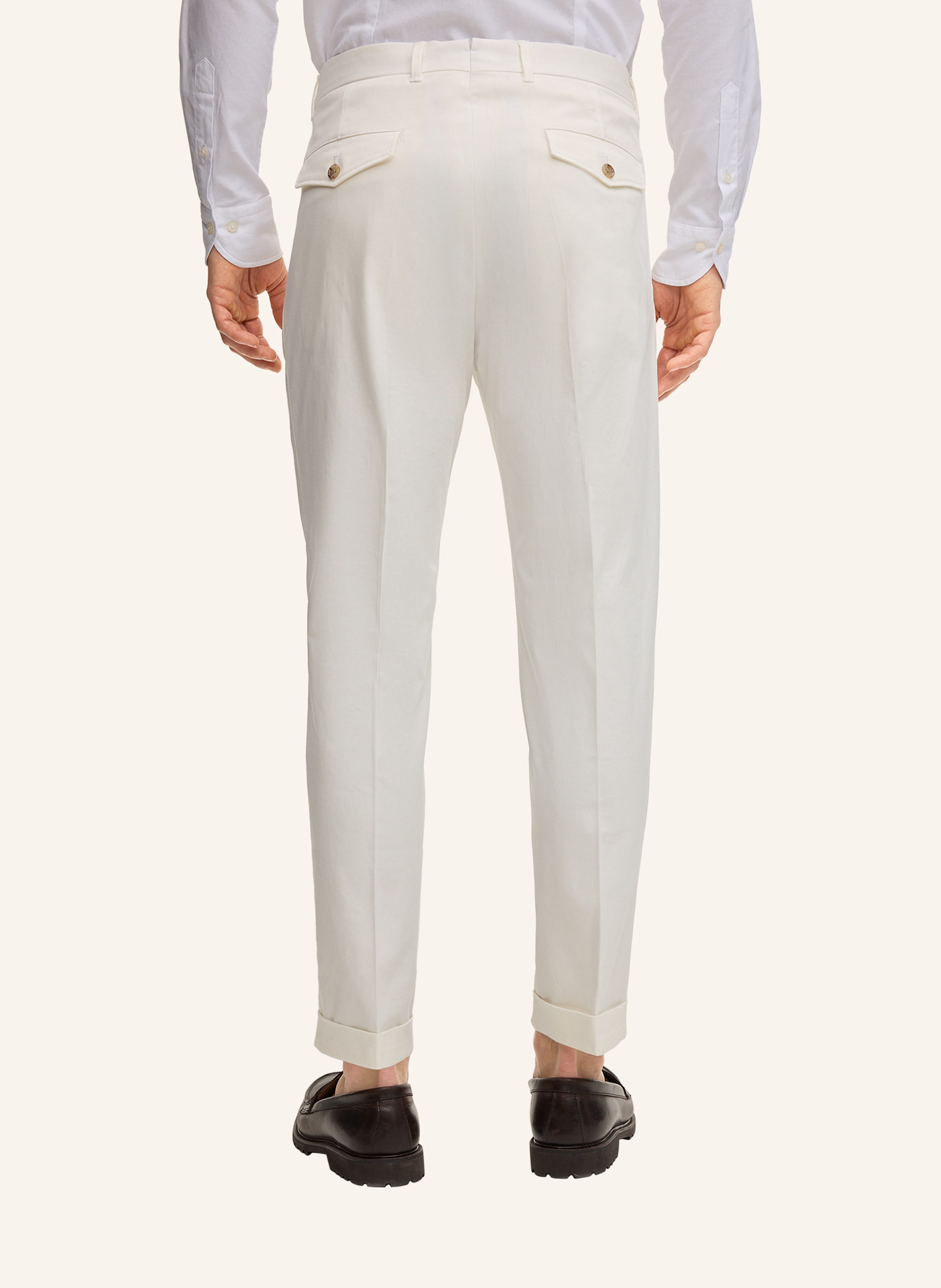 Thumbnail - Windsor. Anzughose Extra Slim Fit weiss