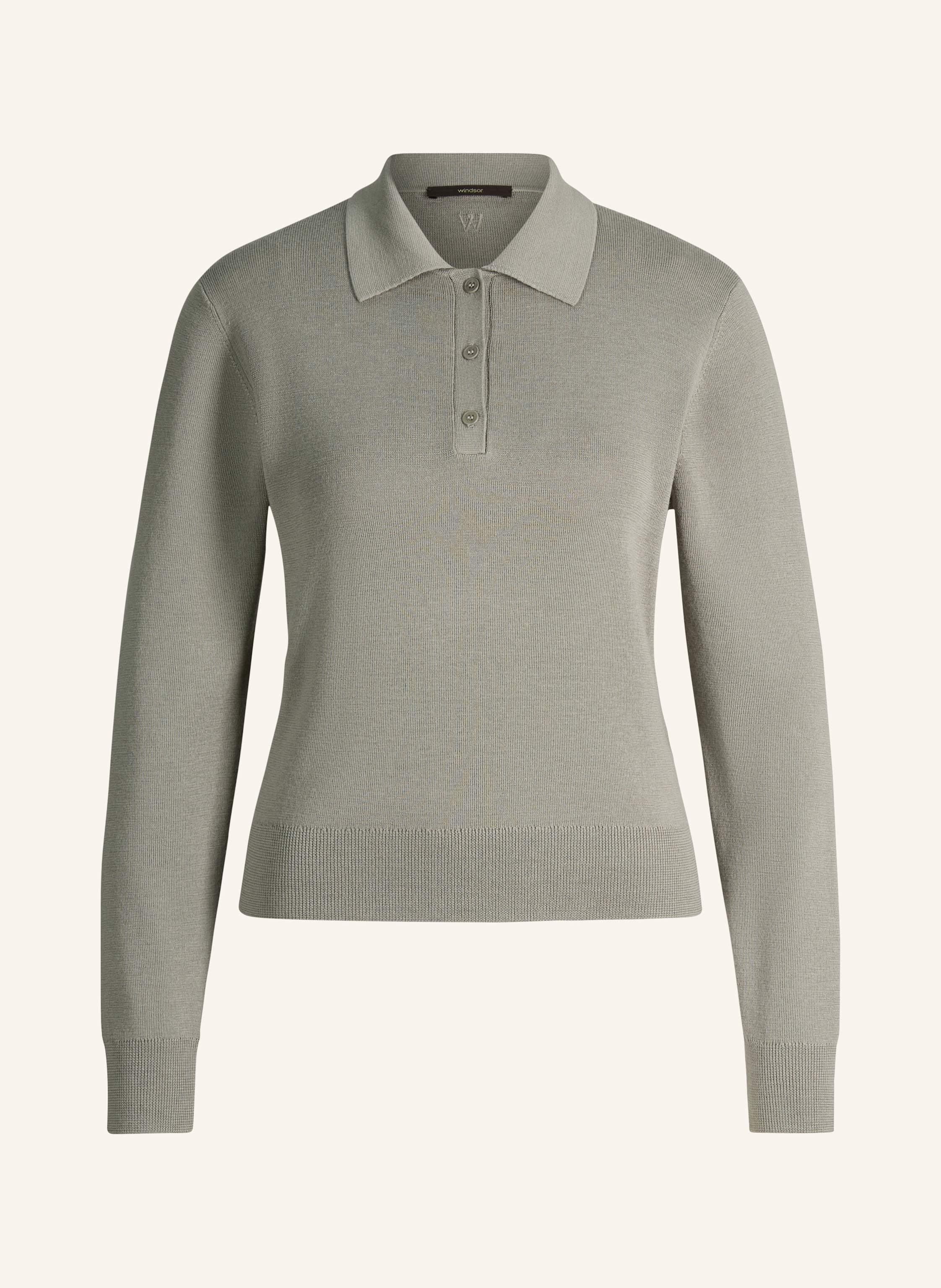 Windsor Windsor. Langarm-Polo grau in GRAU