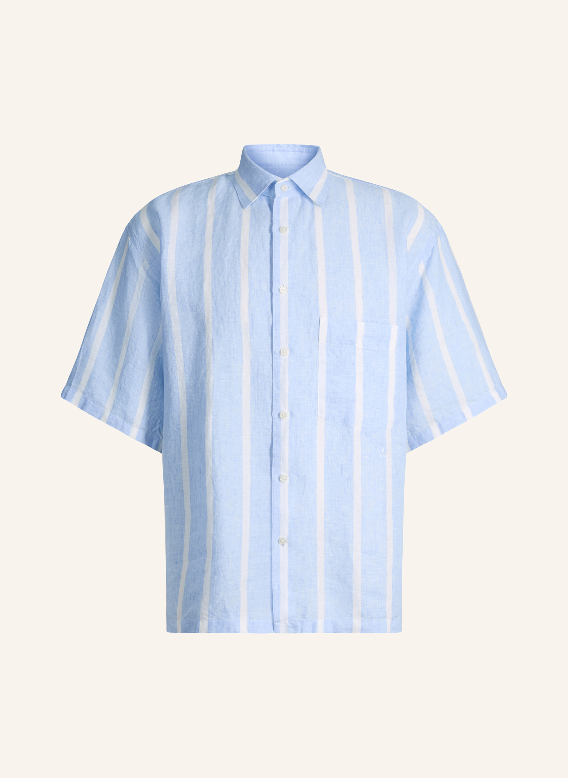 Windsor Windsor. Kurzarm-Hemd blau in BLAU/ WEISS