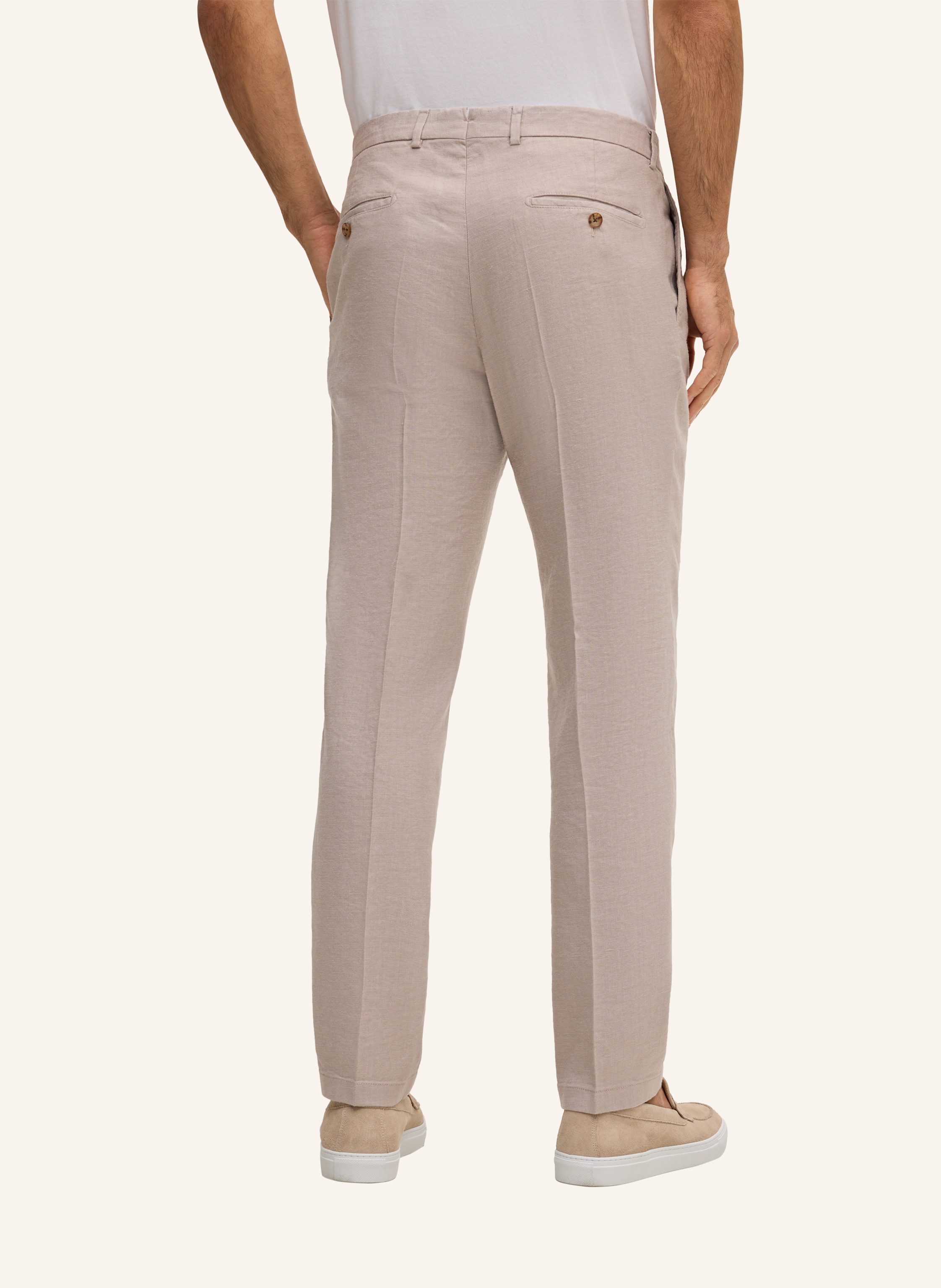 Thumbnail - Windsor. Anzughose Silvi Extra Slim Fit Mit Leinen beige