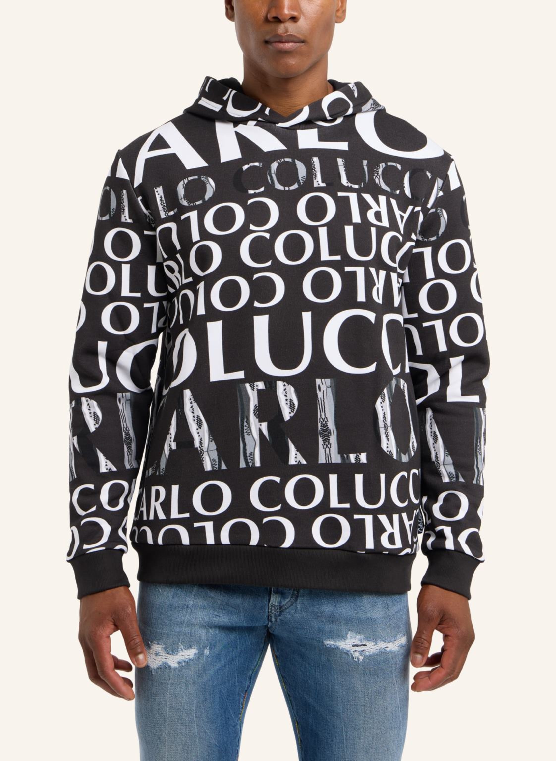 Thumbnail - Carlo Colucci Hoodie - Black Friday Dipauli schwarz