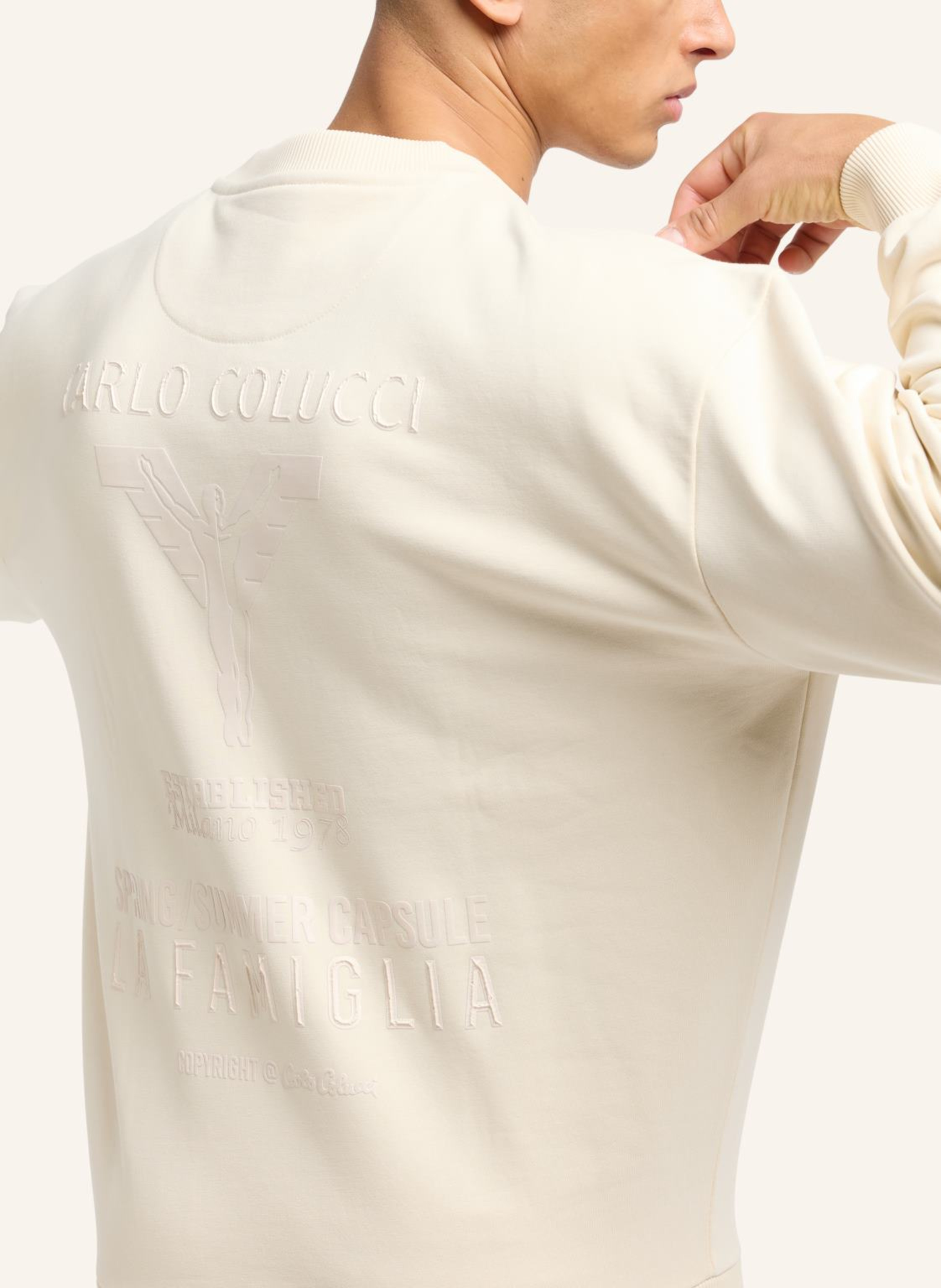 Thumbnail - Carlo Colucci Oversize Sweatshirt - La Famiglia D'ottavio beige