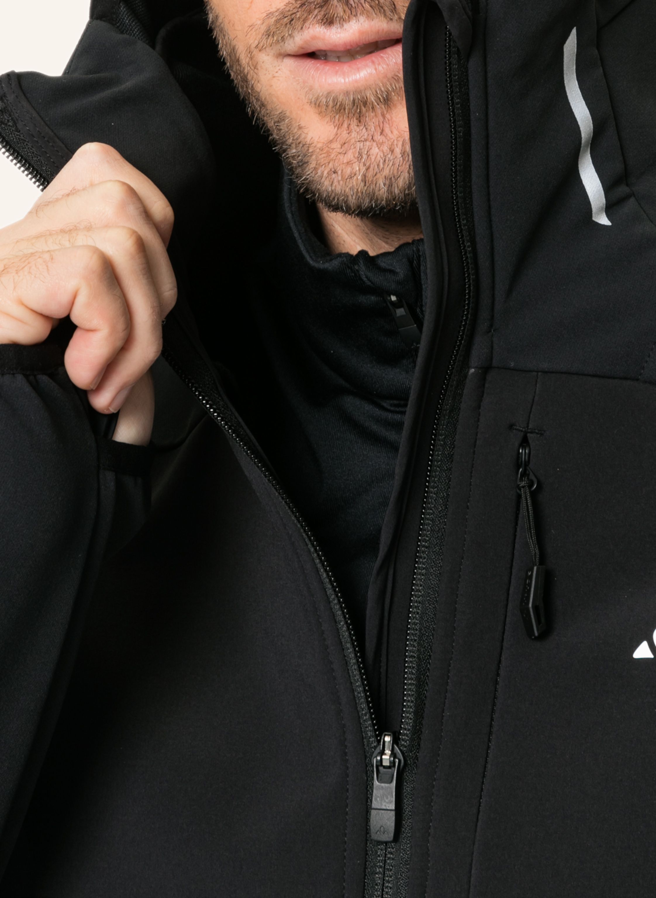 Thumbnail - Vaude Softshell-Jacke Larice schwarz