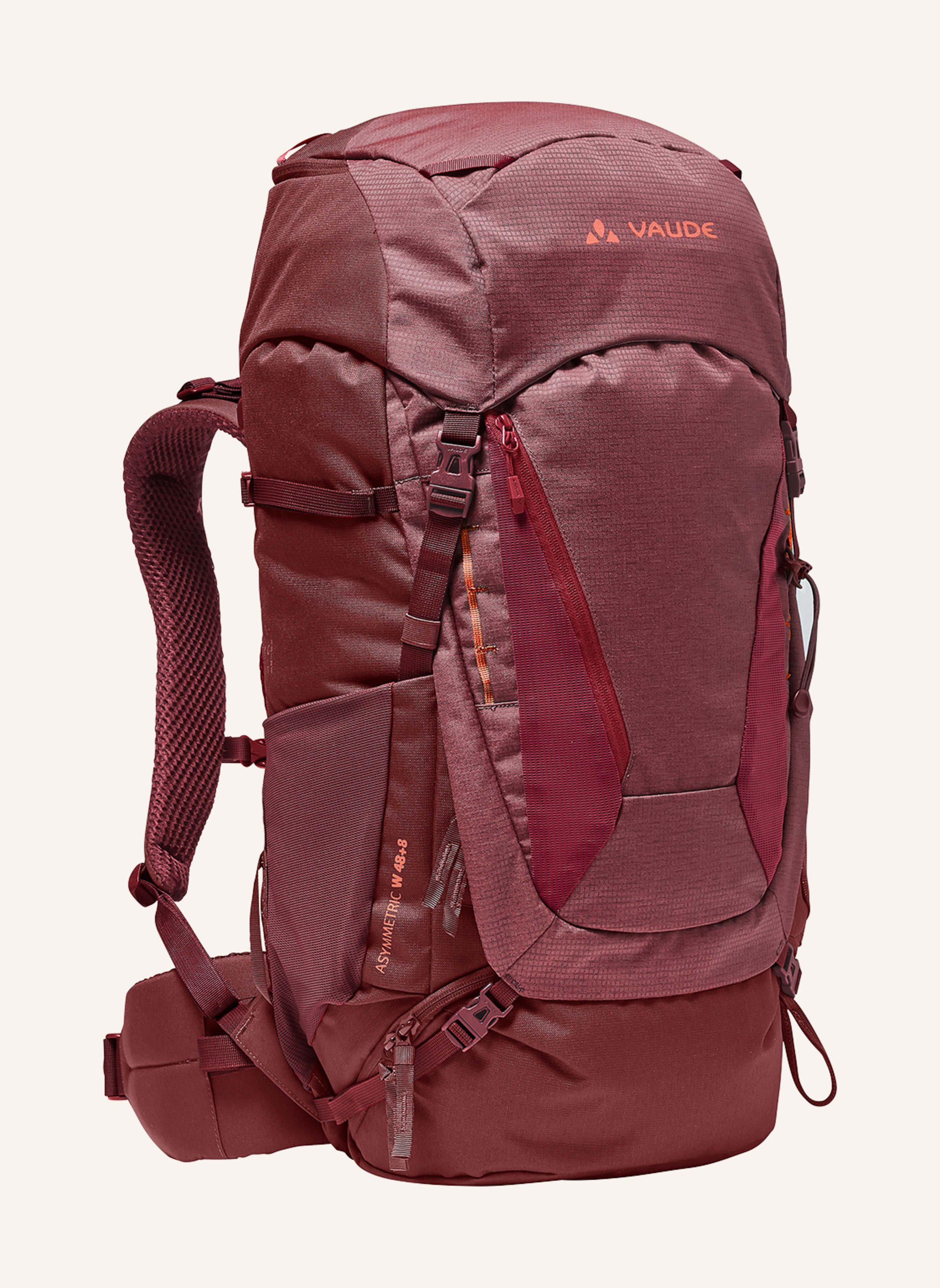 Vaude Rucksack Asymmetric 48+8 56 L rot