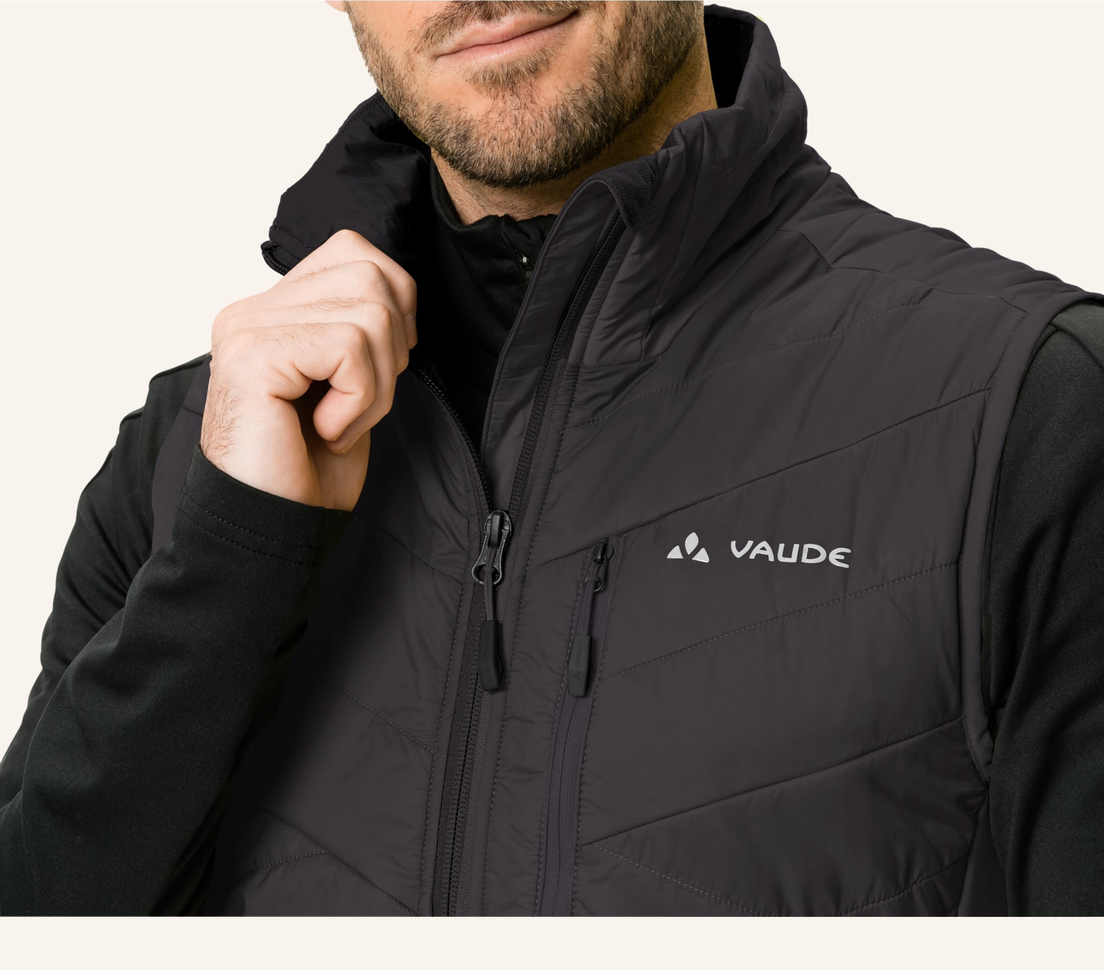 Thumbnail - Vaude Hybridweste Sesvenna schwarz