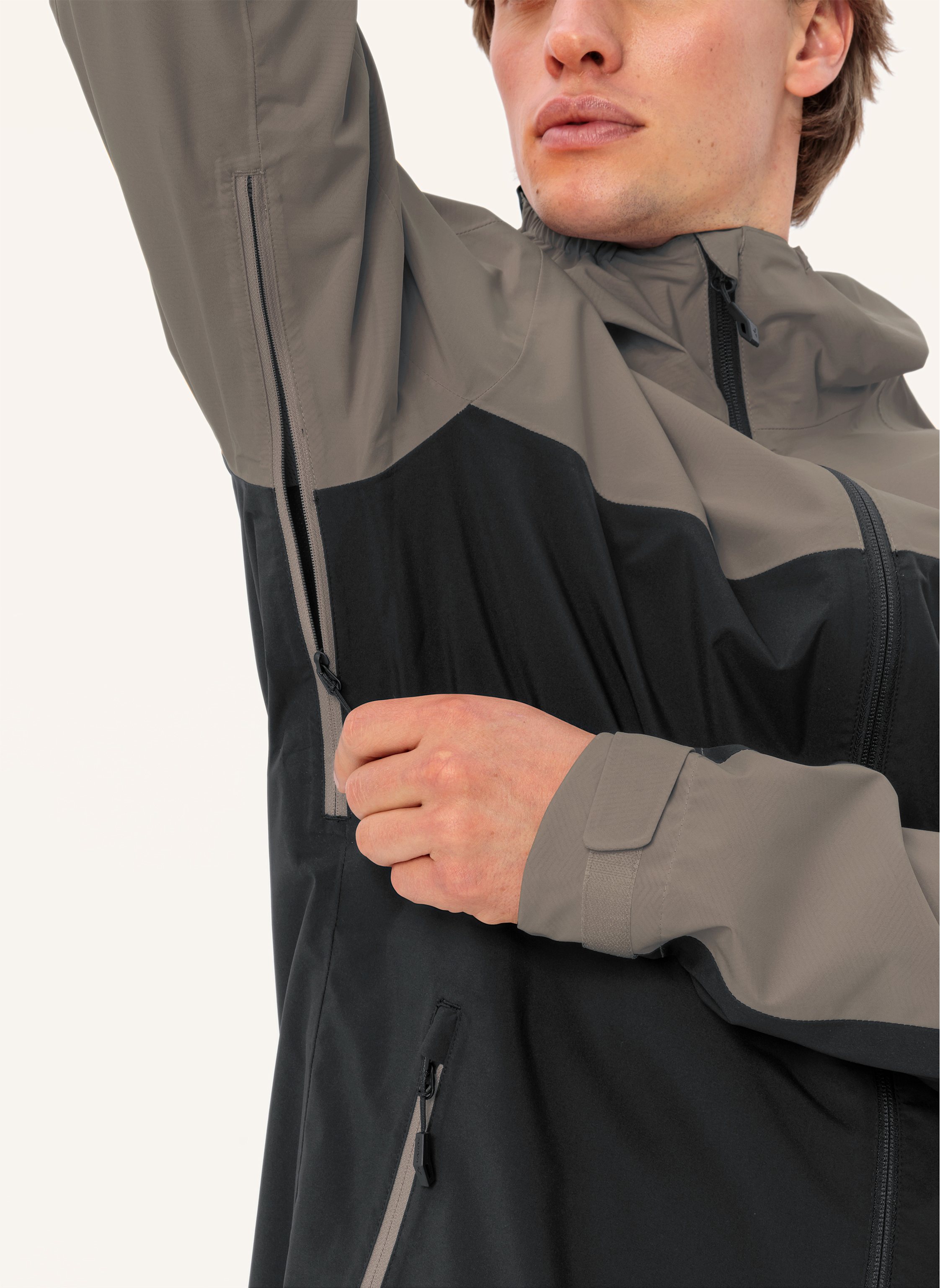 Thumbnail - Vaude Radjacke M  Moab Rain J beige