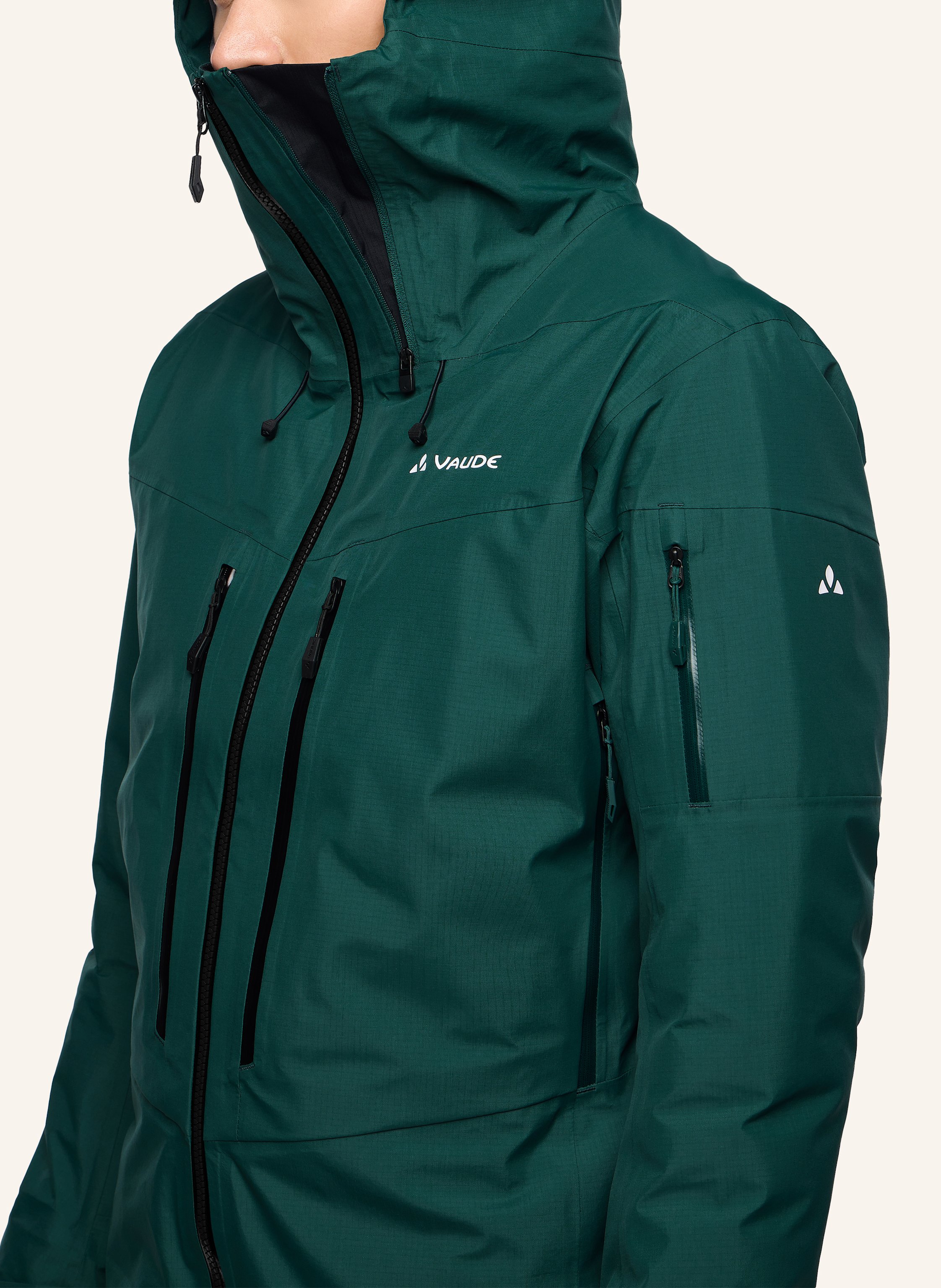 Thumbnail - Vaude Hardshell-Skijacke gruen