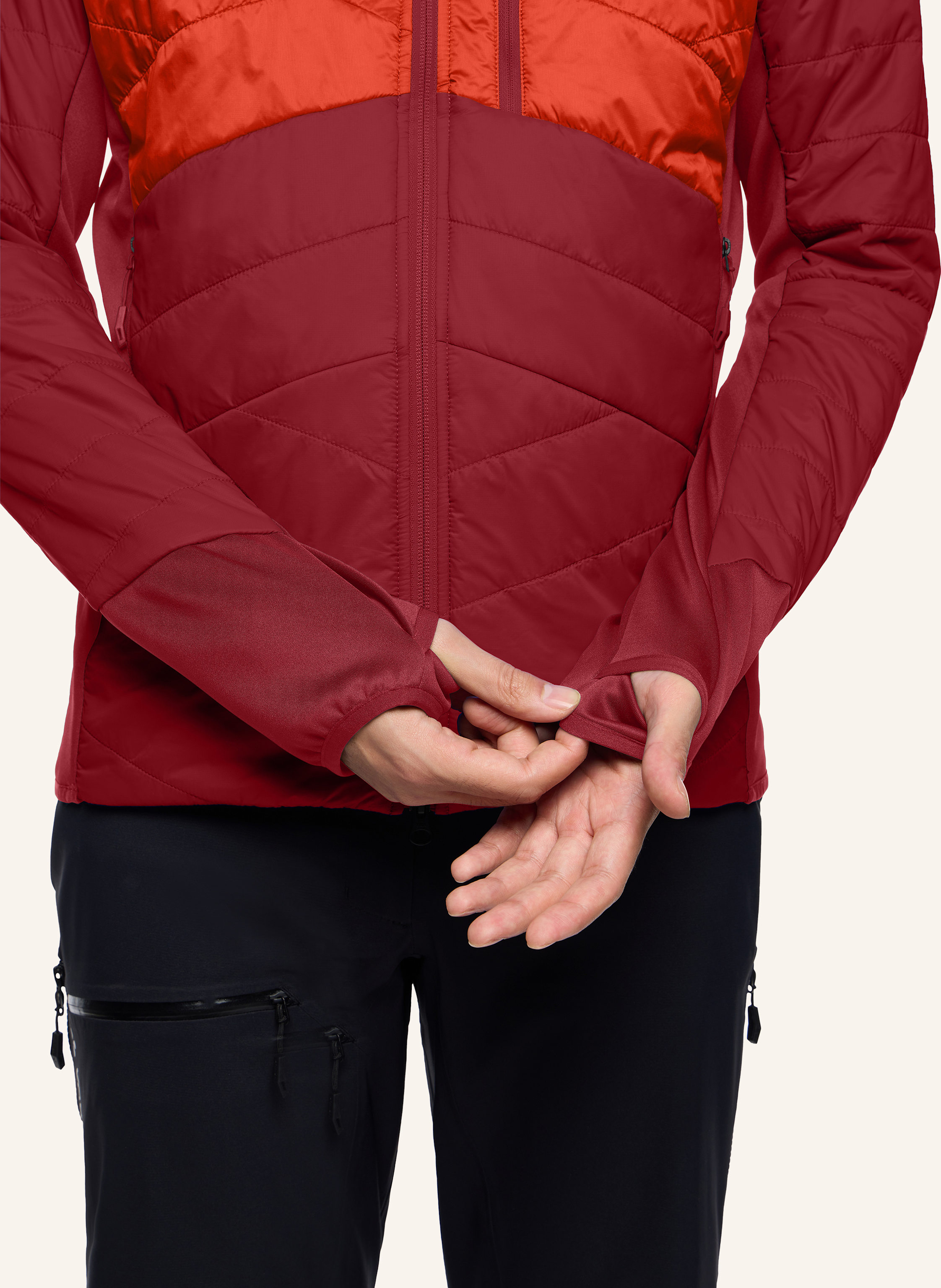 Thumbnail - Vaude Hybridjacke Sesvenna rot