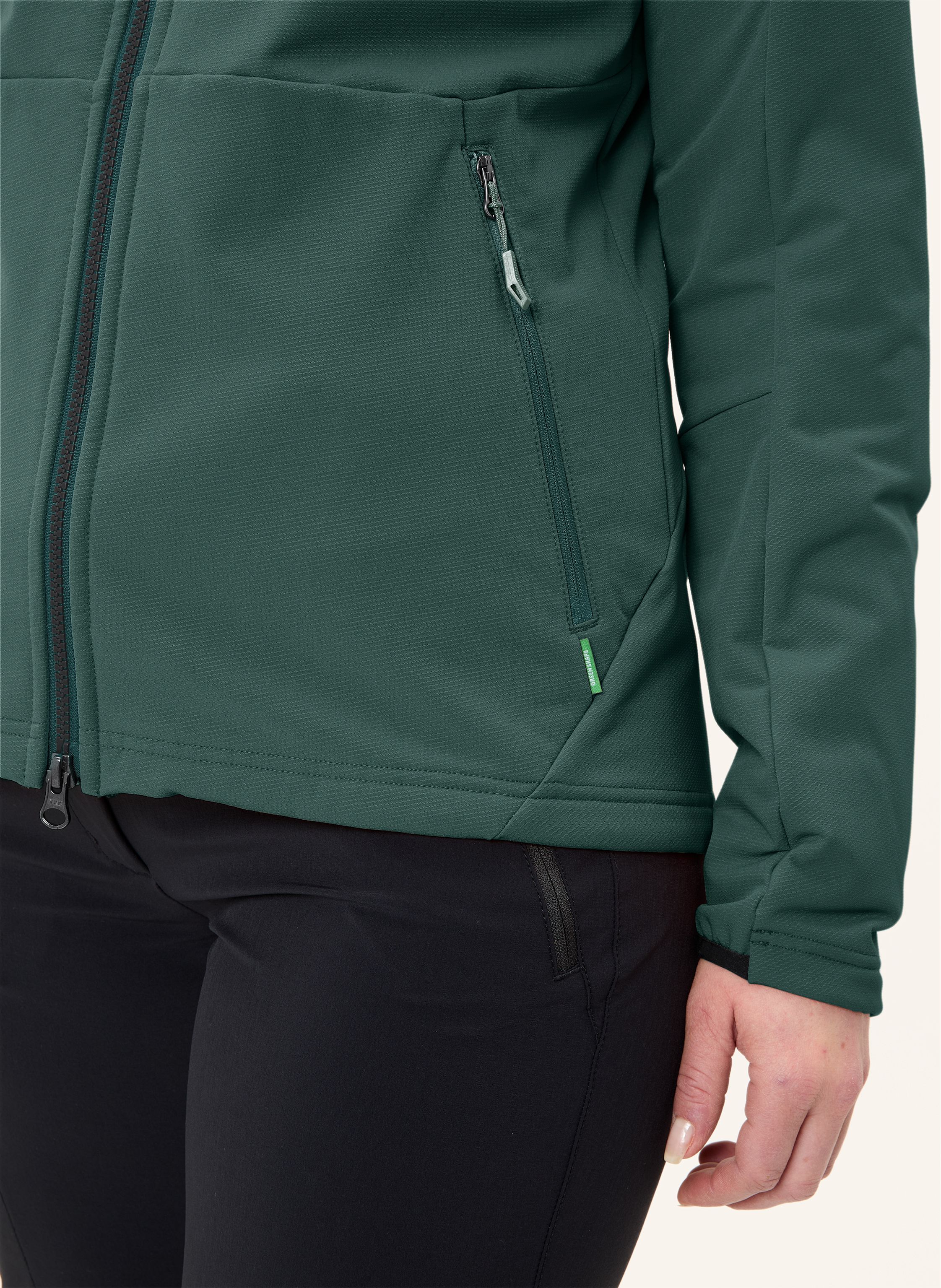 Thumbnail - Vaude Midlayer-Jacke Elope Stormfleece gruen