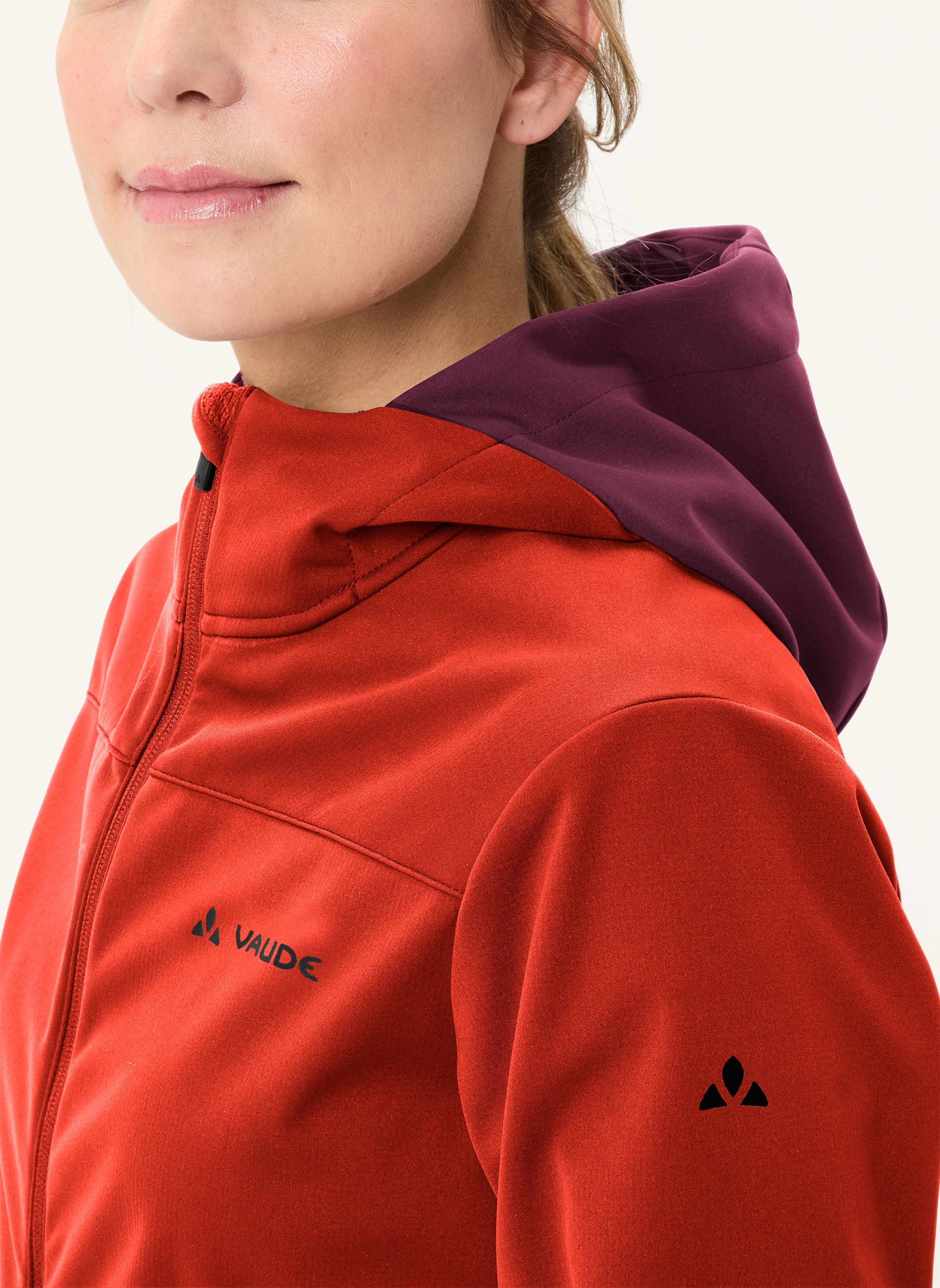 Thumbnail - Vaude Radjacke W Qimsa Hooded Sft Jacket rot