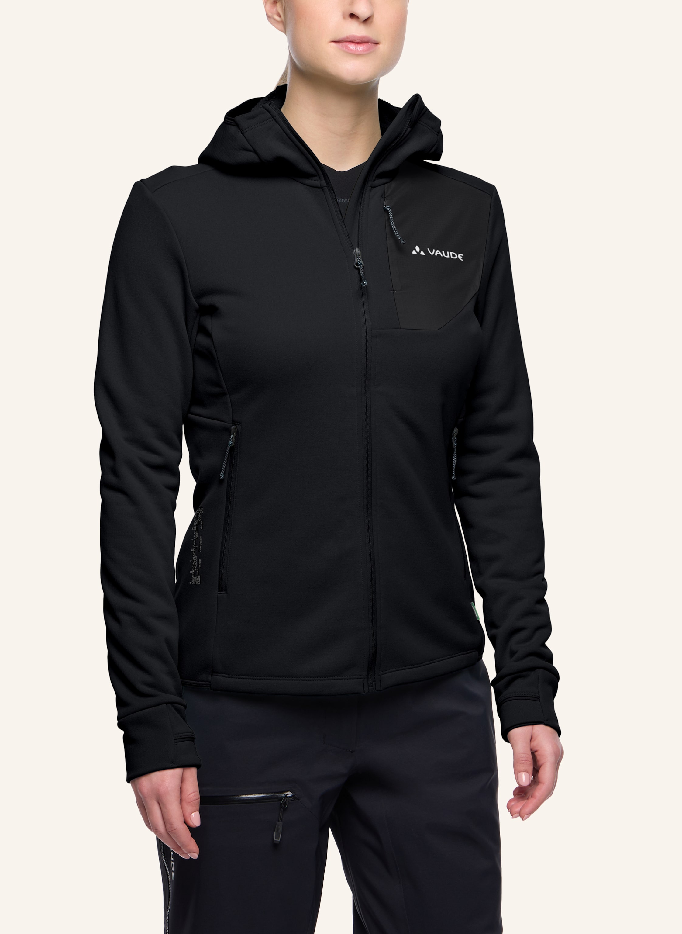 Thumbnail - Vaude Fleecejacke W Monviso Fl Jacket Iii schwarz