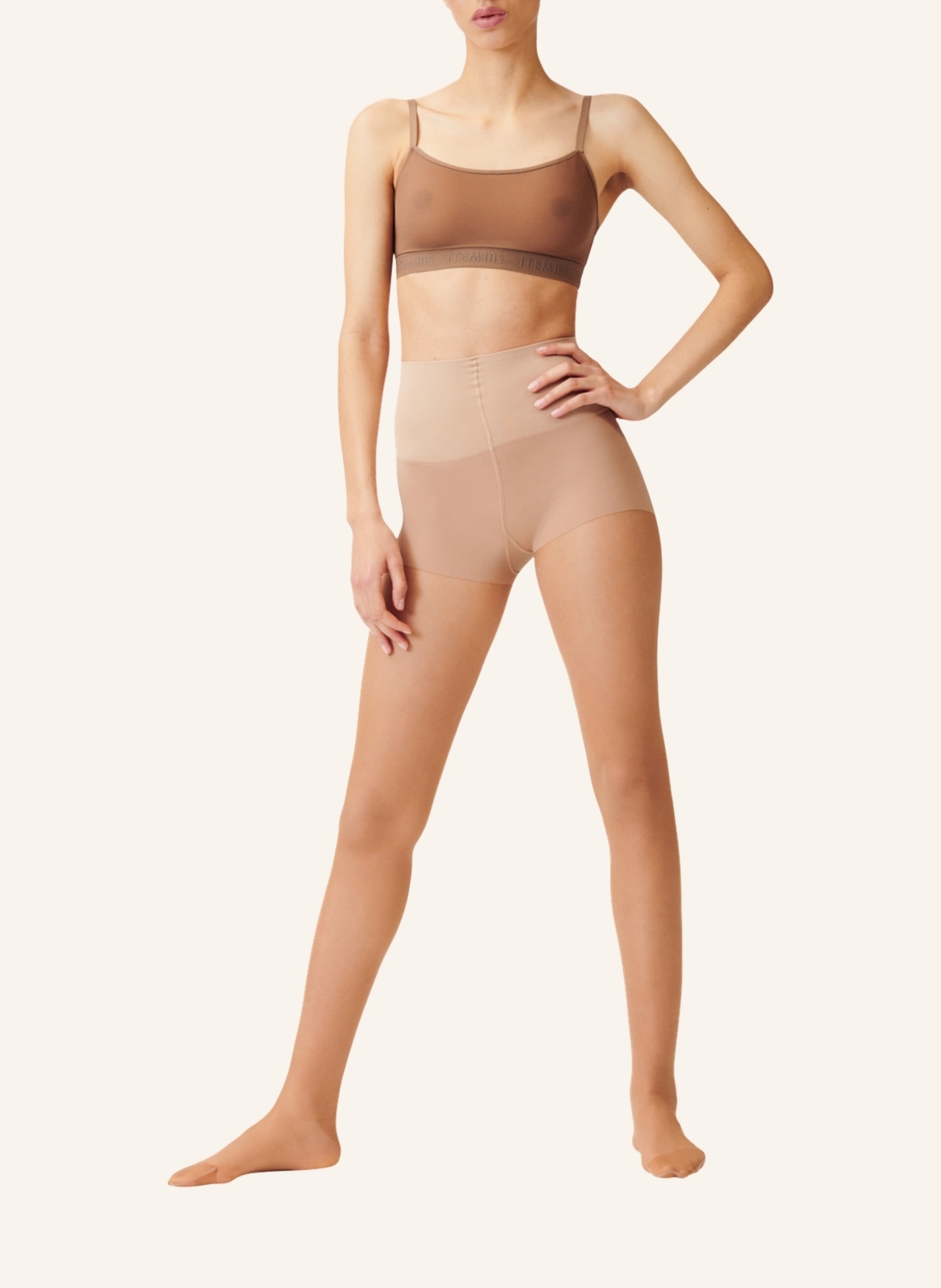 Thumbnail - Item m6 Feinstrumpfhose Invisible 15 Control Top Mit Kompression beige