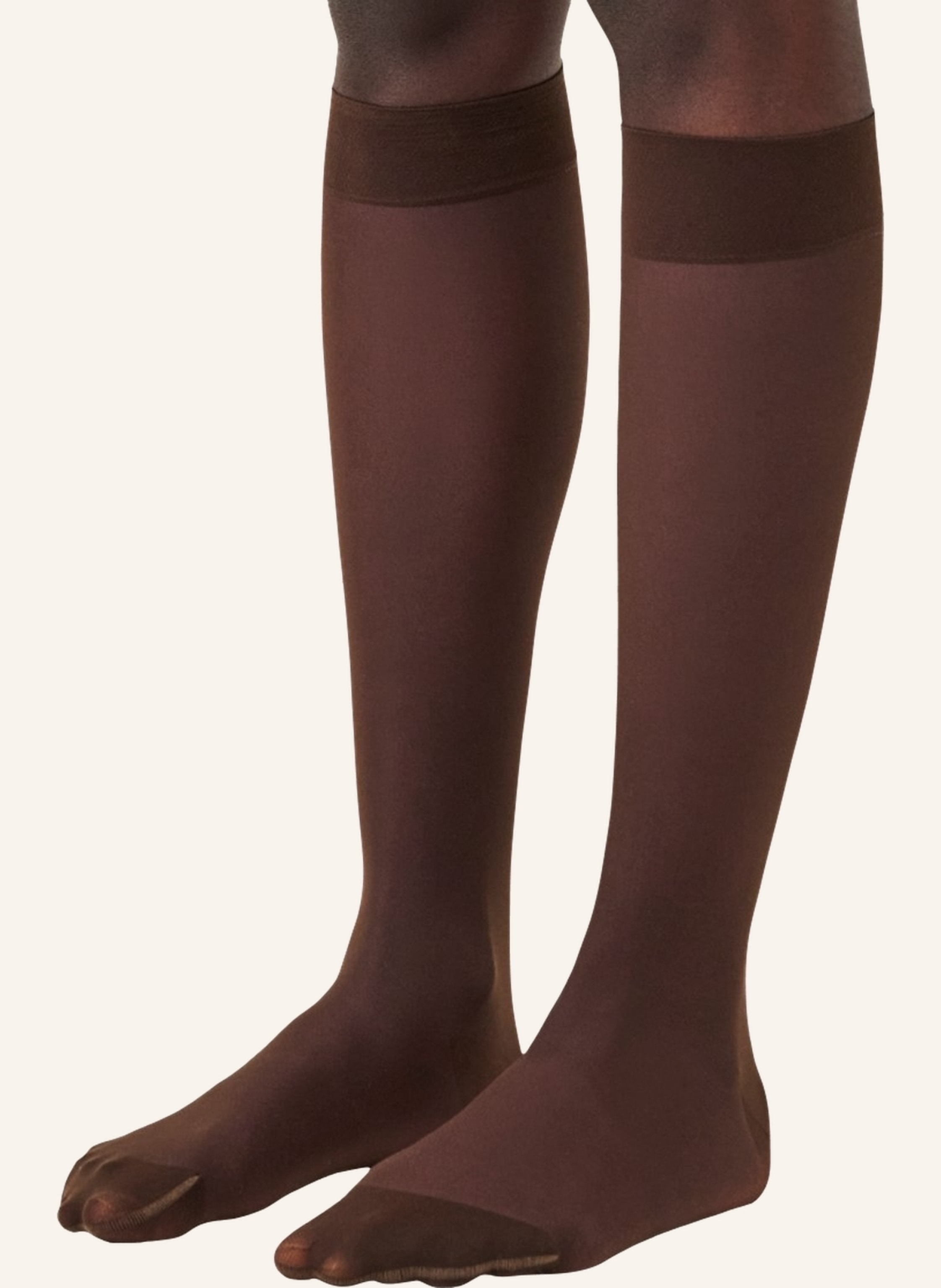Thumbnail - Item m6 Fein-Kniestrümpfe Invisible 15 braun