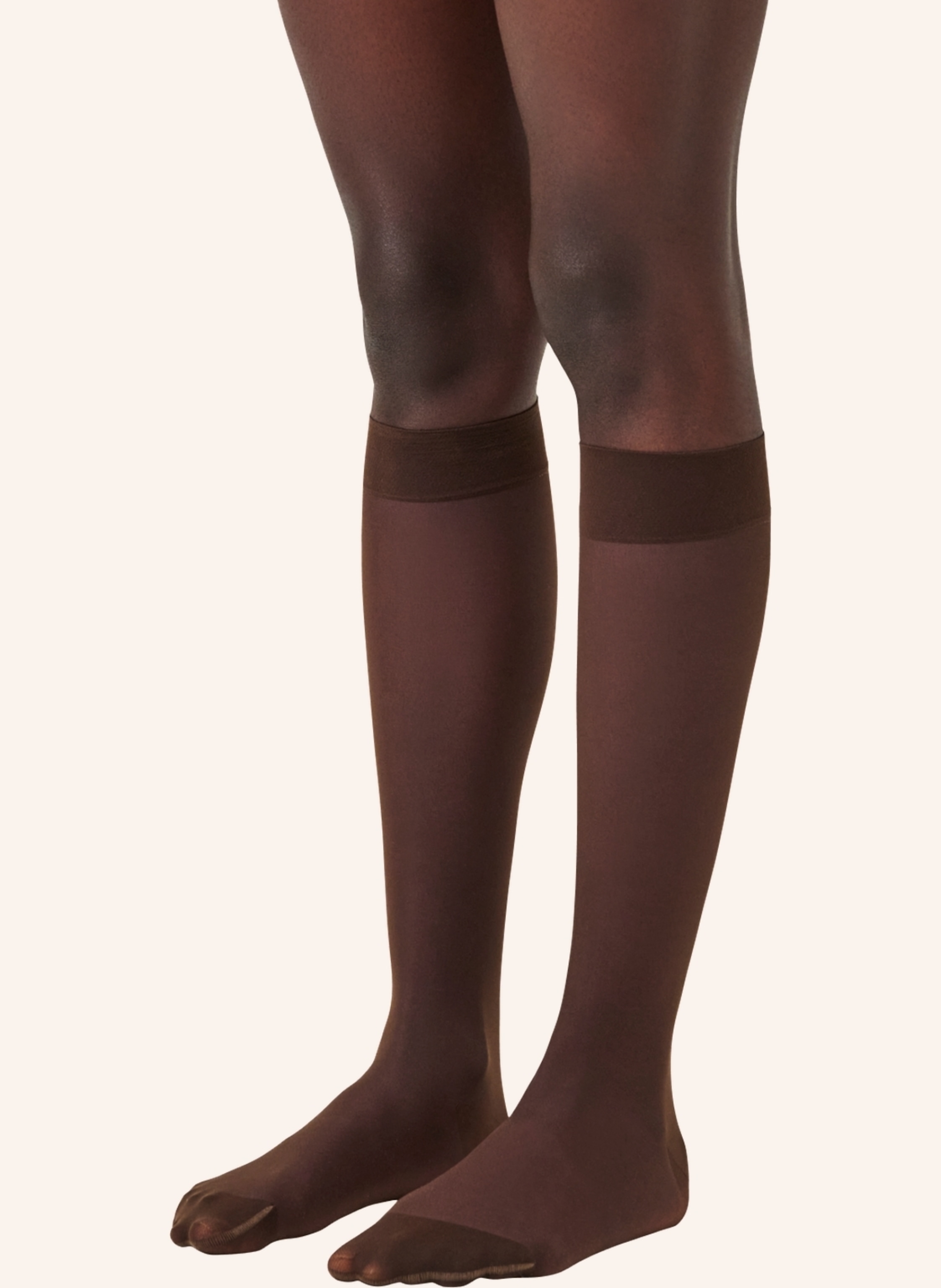 Thumbnail - Item m6 Fein-Kniestrümpfe Invisible 15 braun