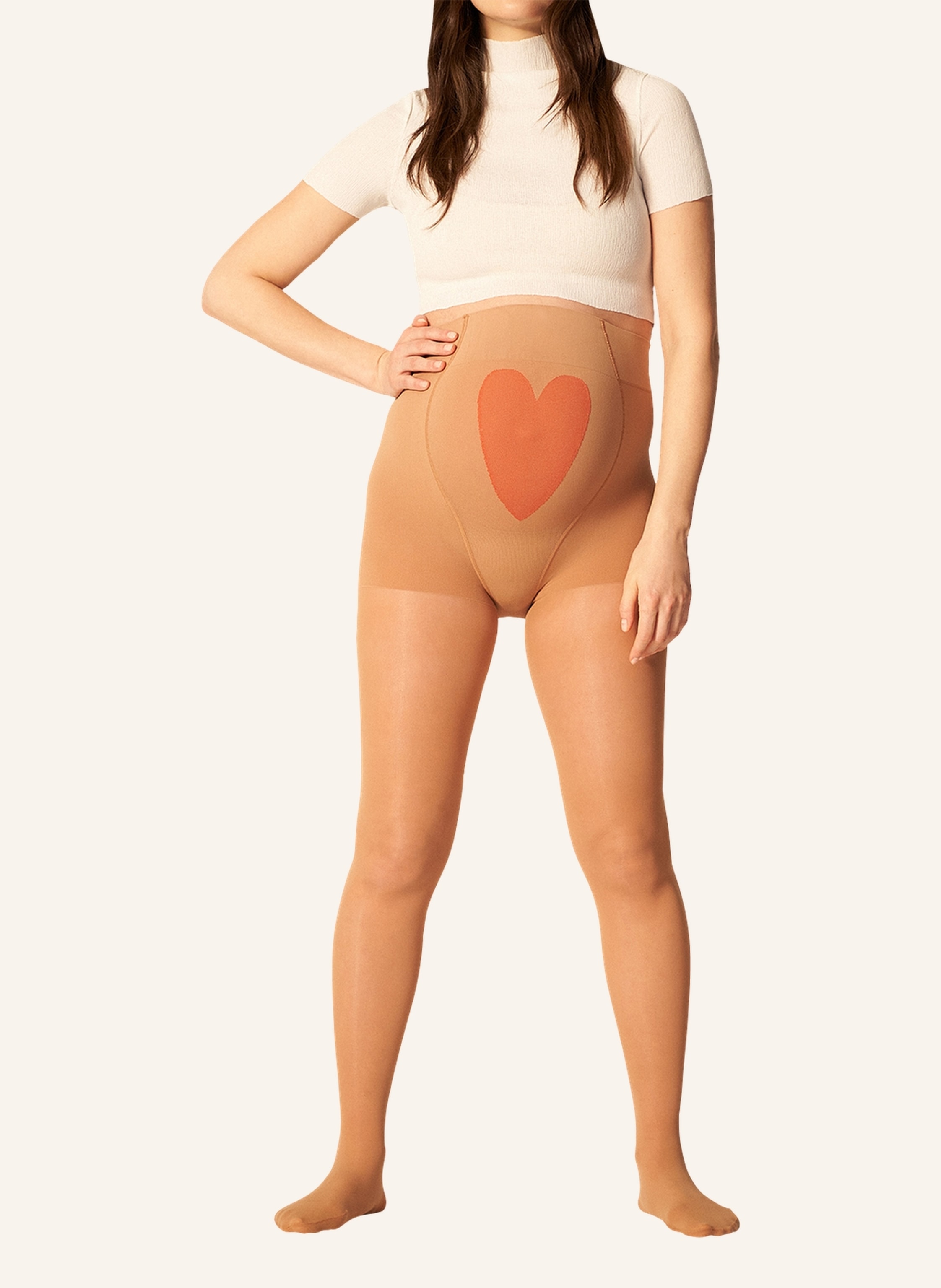 Thumbnail - Item m6 Feinstrumpfhose Mama 25 Mit Kompression beige