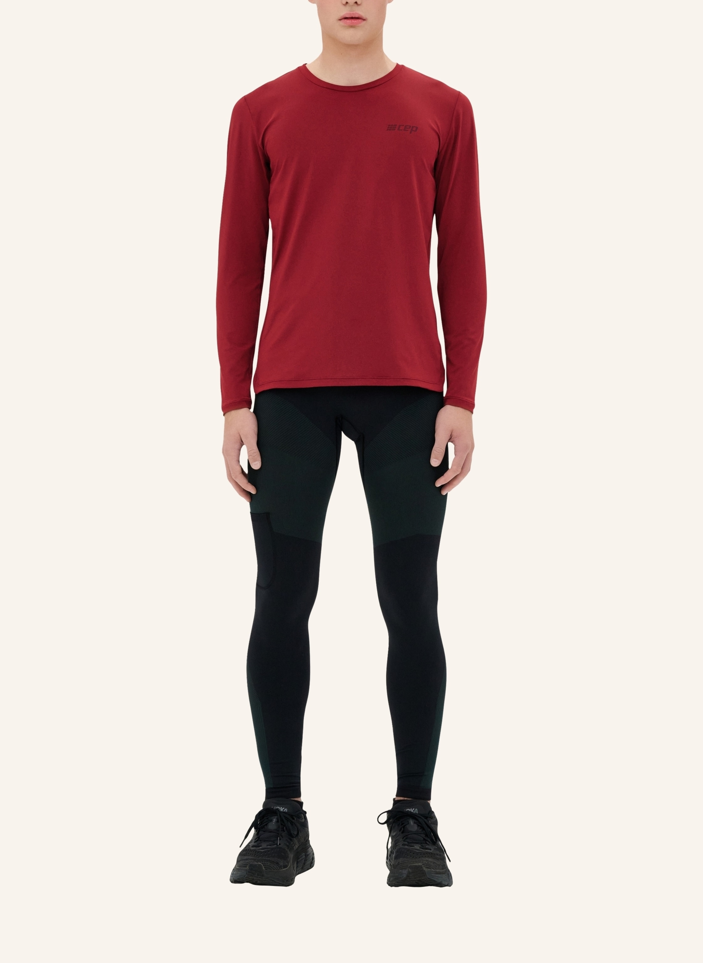 Thumbnail - Cep Laufshirt The Run Long Sleeve rot