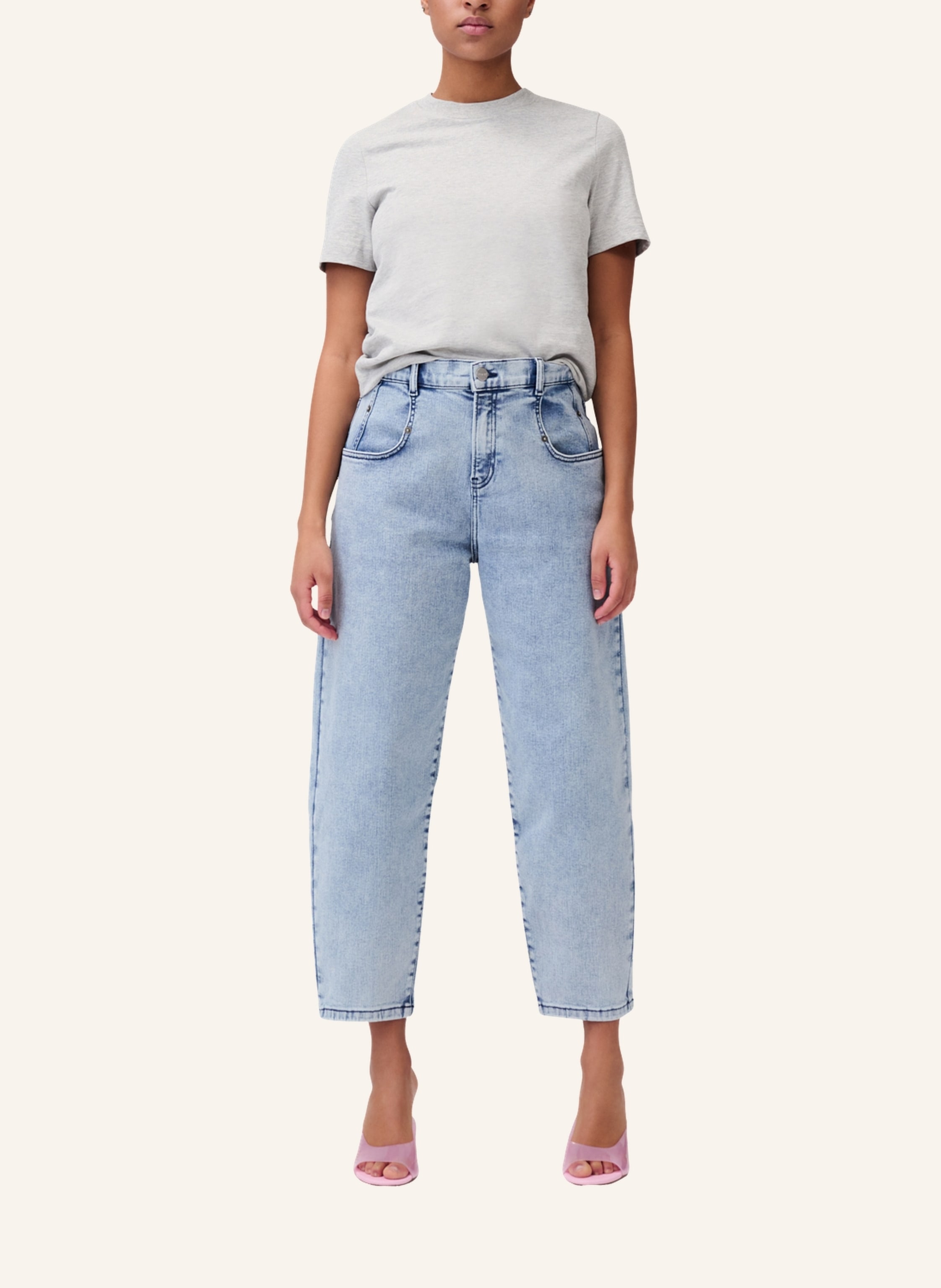 Thumbnail - Item m6 Mom Jeans Relaxed High Rise Denim blau