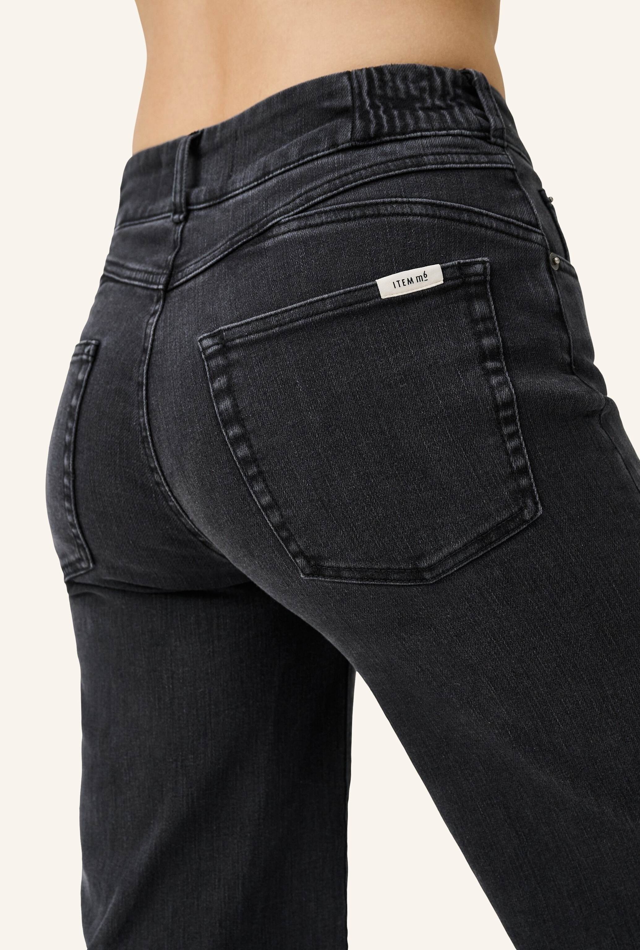 Thumbnail - Item m6 Flared Jeans Wide Legged High Rise Denim schwarz