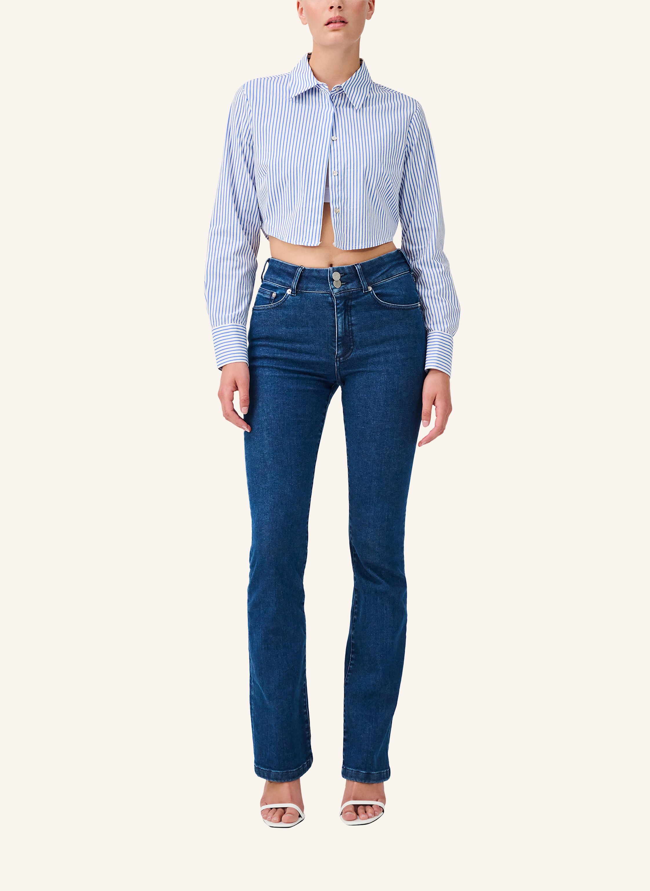 Thumbnail - Item m6 Bootcut Jeans Bootcut High Rise blau